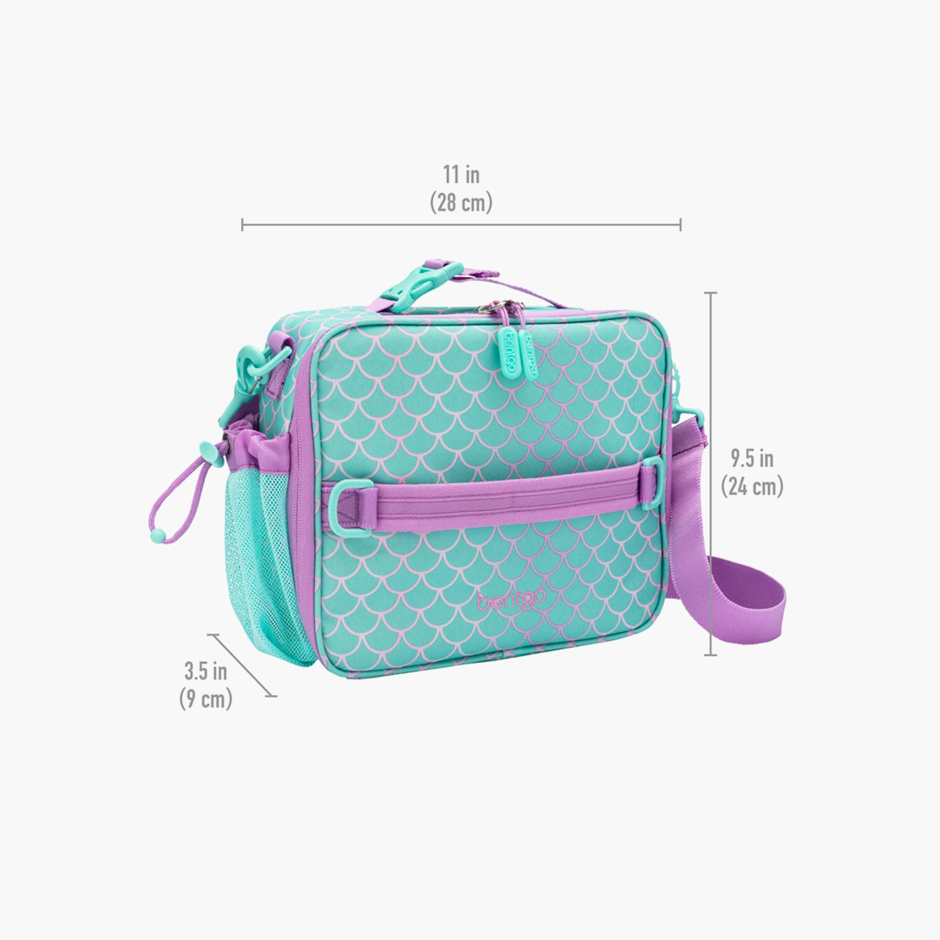 Bentgo Kids Mermaid Print Insulated Lunch Bag with Zip Closure-school-lunchessentials-lunchbags-image-4