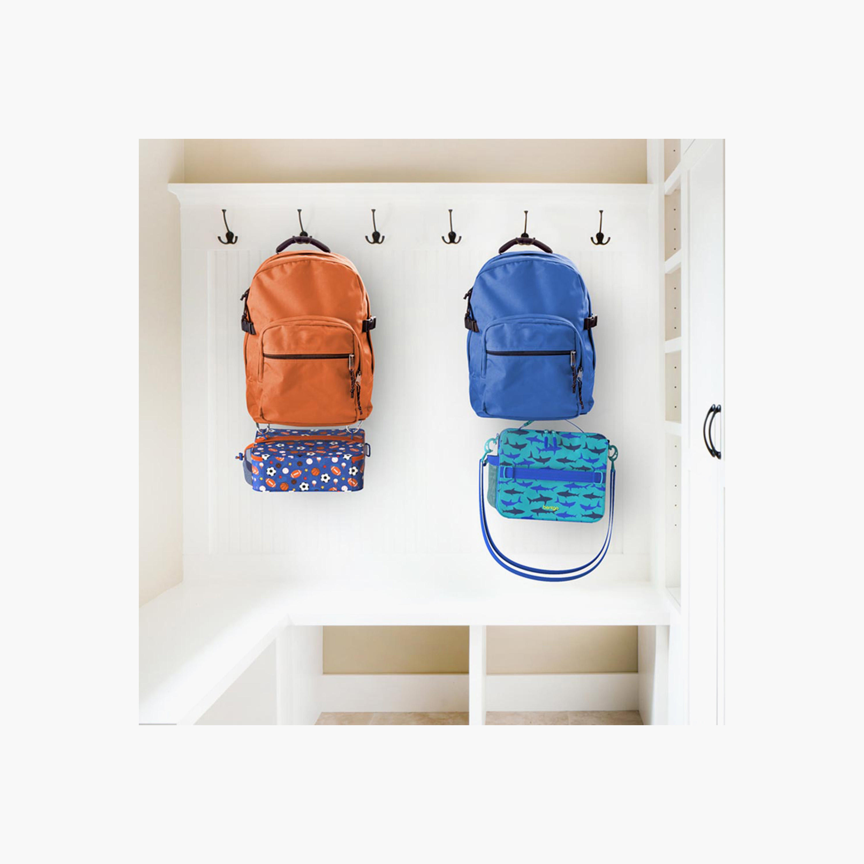شنطة غداء معزولة بطبعات قرش للأطفال بسحاب إغلاق من بنتجو-school-lunchessentials-lunchbags-image-3