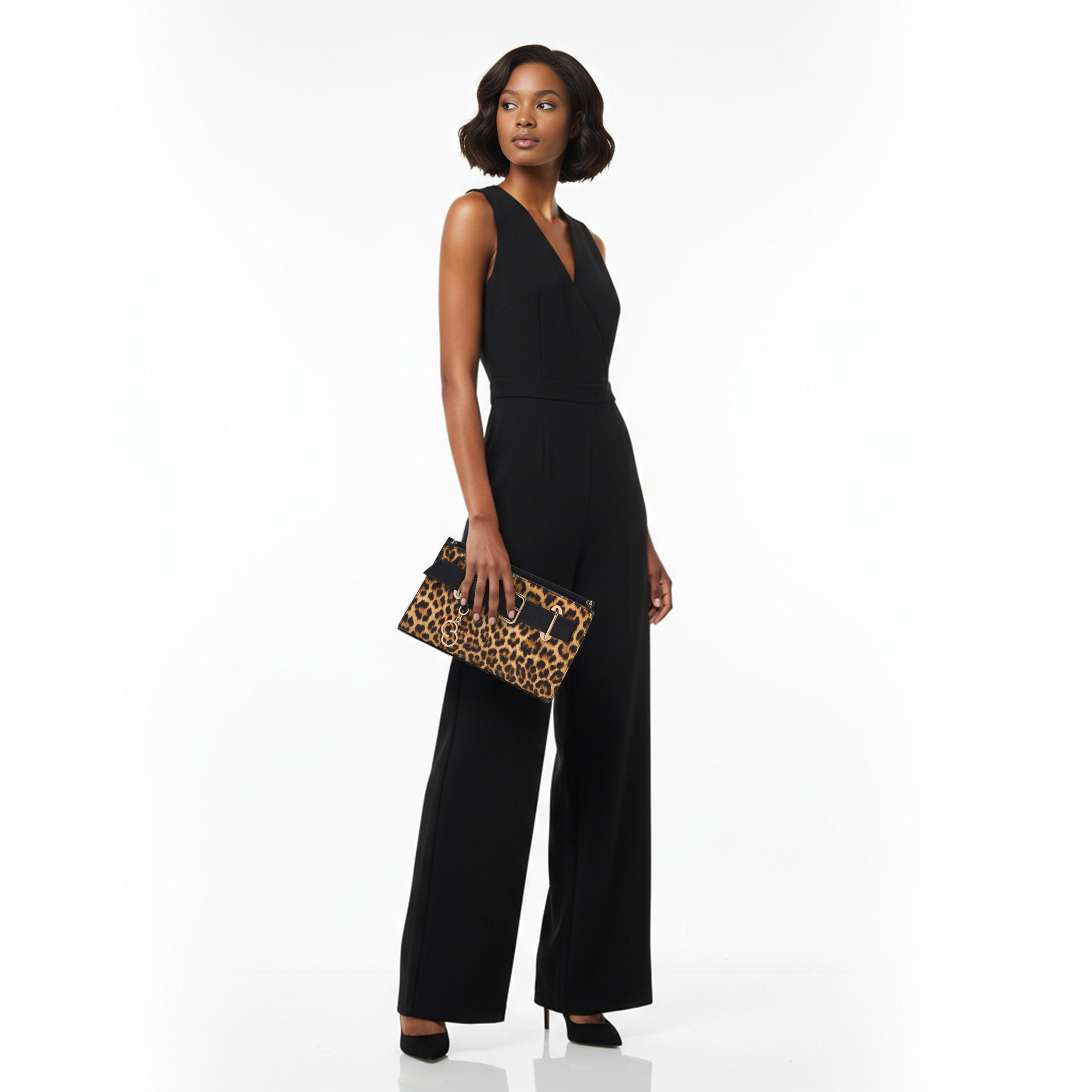 شنطة كلاتش بحزام قابل للفصل وطبعات حيوانات من سيليست-women-bagsandwallets-handbags-image-2