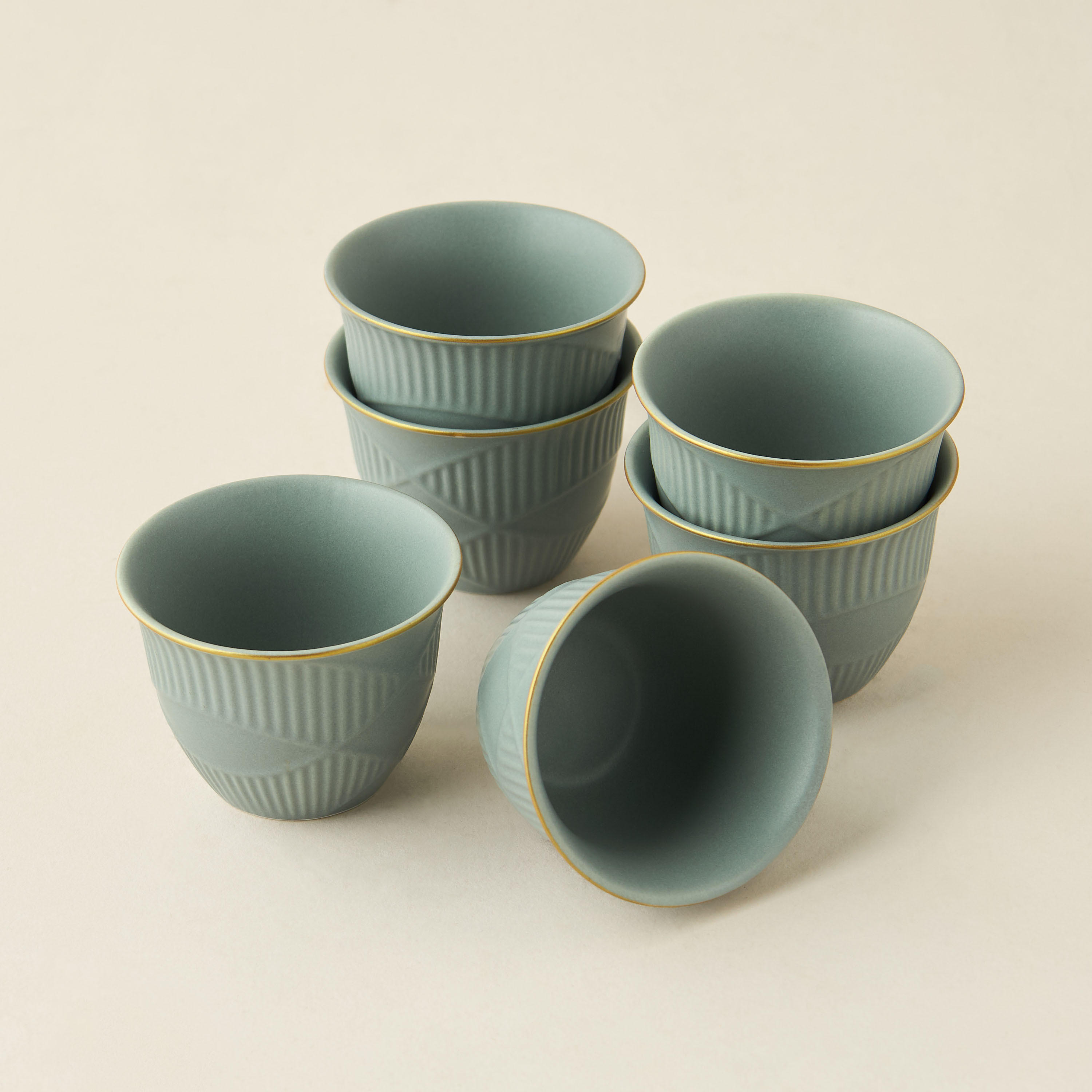 Hiba 6-Piece New Bone China Kahwah Cup Set - 70 ml-household-dining-teaandcoffee-teaandcoffeesets-image-4