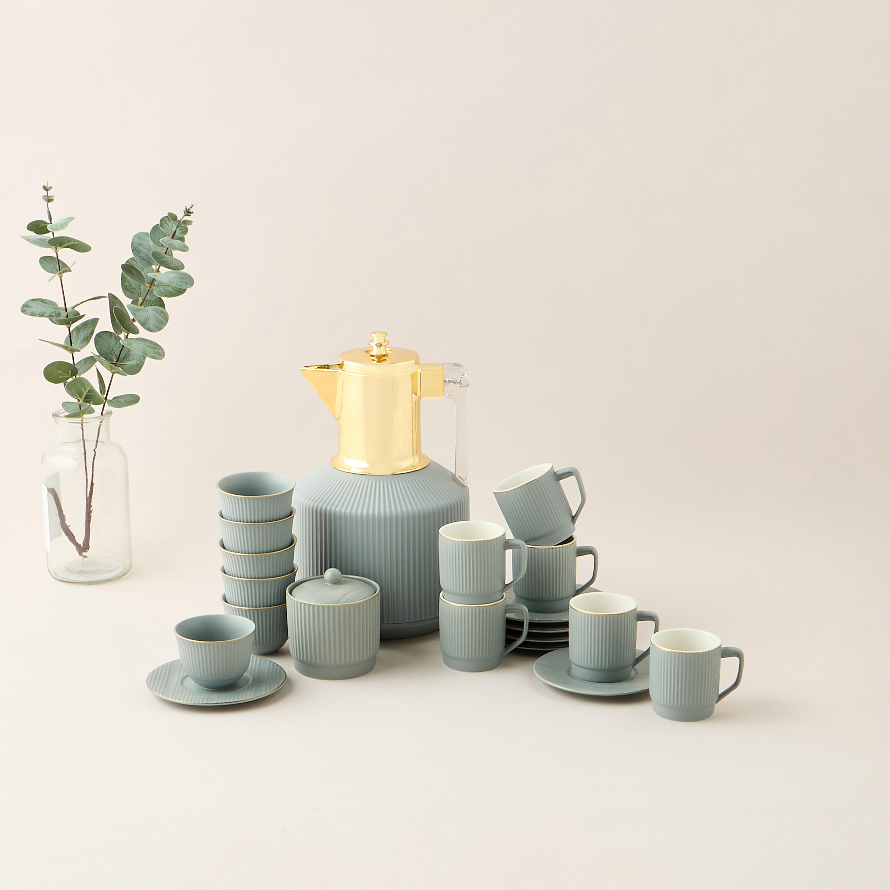 Hiba 20-Piece New Bone China Cup Tea Set-household-dining-teaandcoffee-teaandcoffeesets-image-1