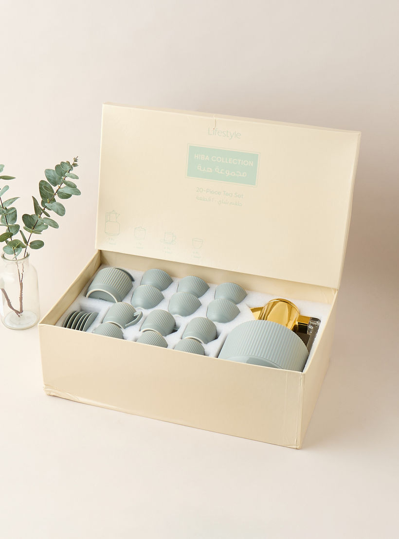 Hiba 20-Piece New Bone China Cup Tea Set-household-dining-teaandcoffee-teaandcoffeesets-image-10