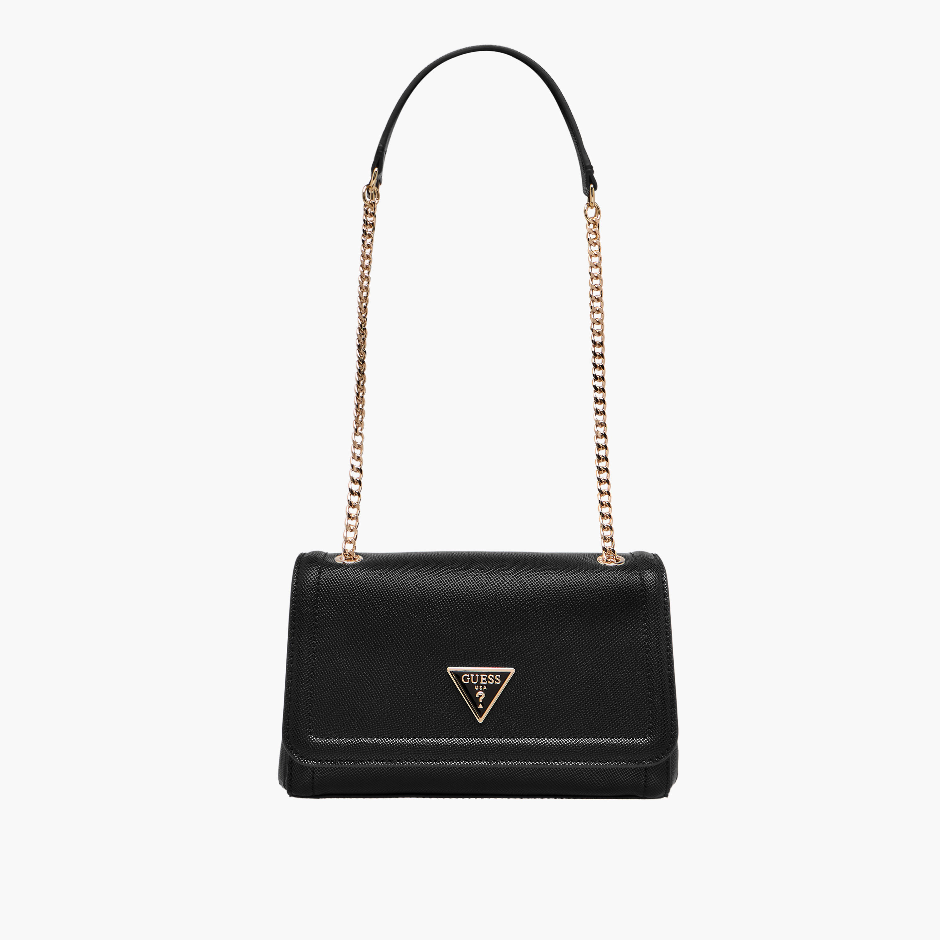 Guess Noella Textured Crossbody Bag with Chain Strap-women-bagsandwallets-handbags-image-1