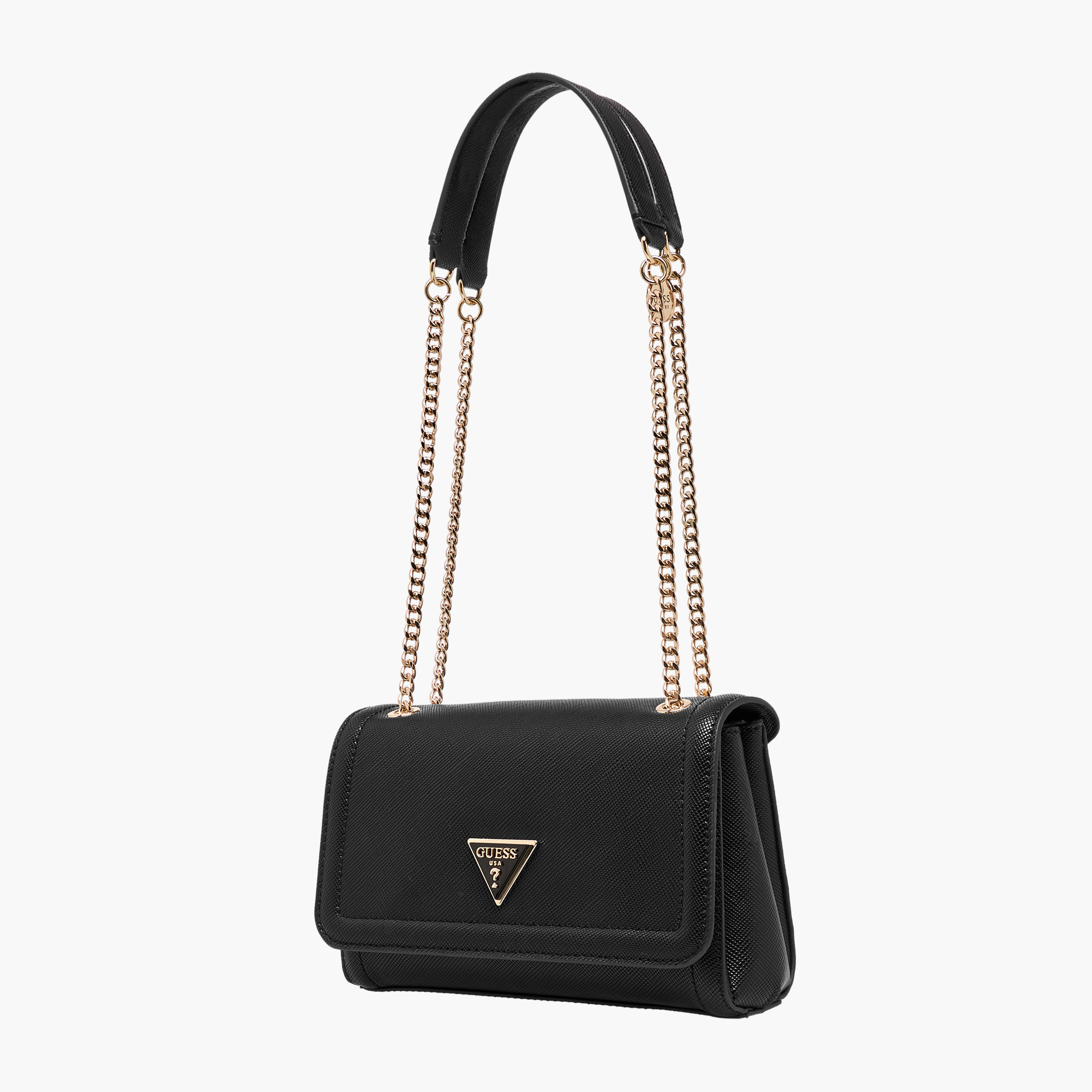 Guess Noella Textured Crossbody Bag with Chain Strap-women-bagsandwallets-handbags-image-3