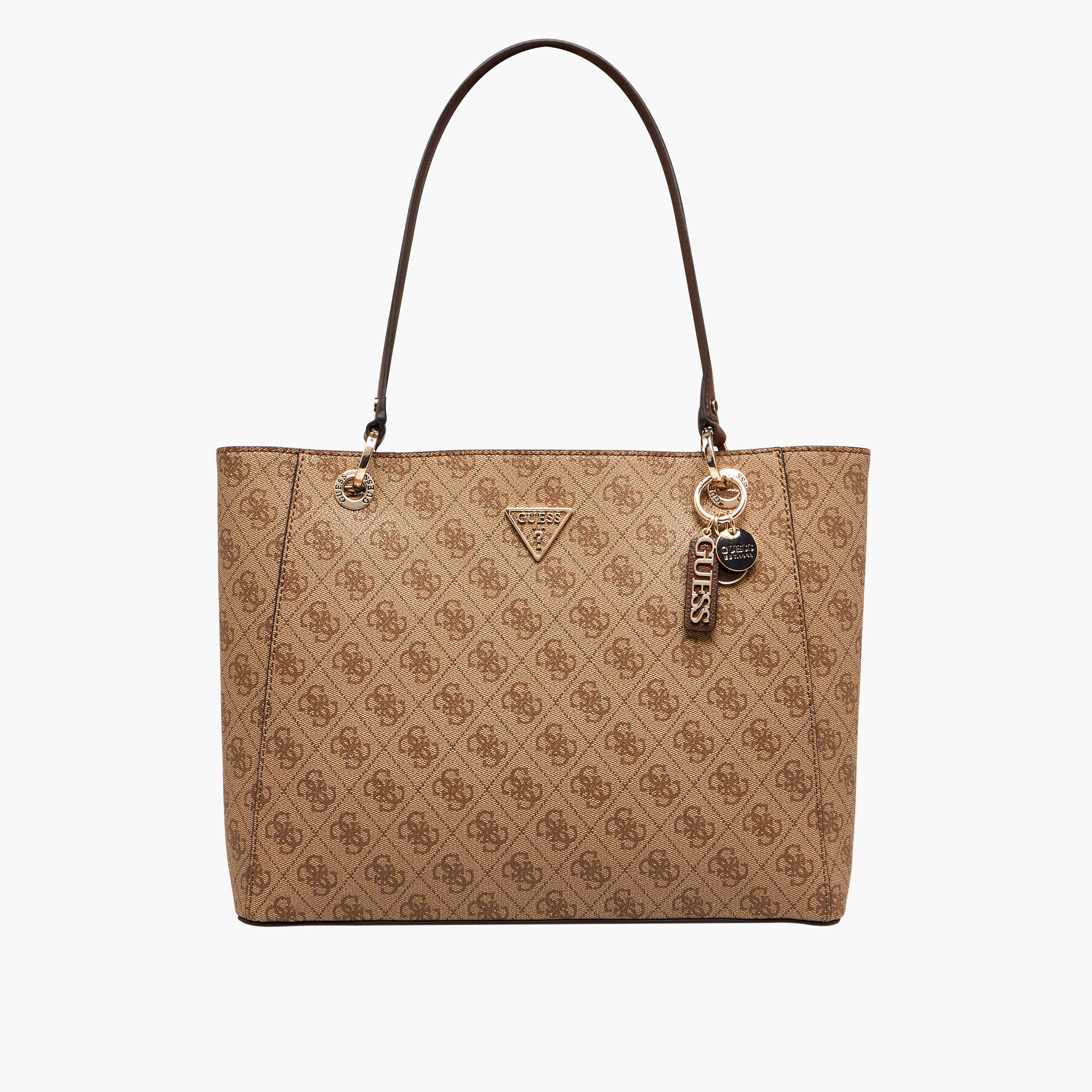 Guess Noelle Girlfriend Printed Tote Bag with Double Handle-women-bagsandwallets-handbags-image-1