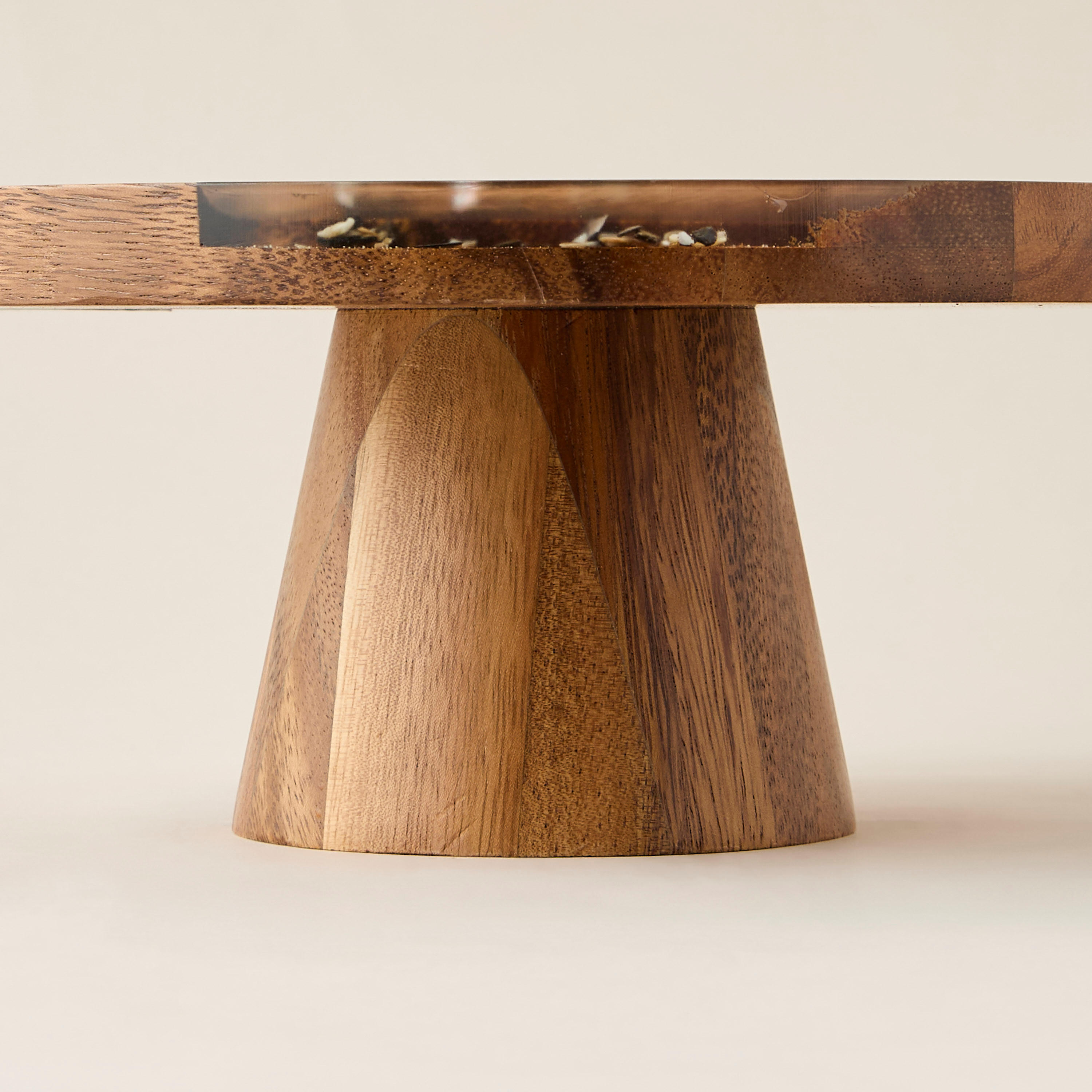 Acacia Wood Resin Accent Footed Cake Stand-household-dining-serveware-servingplatters-image-5