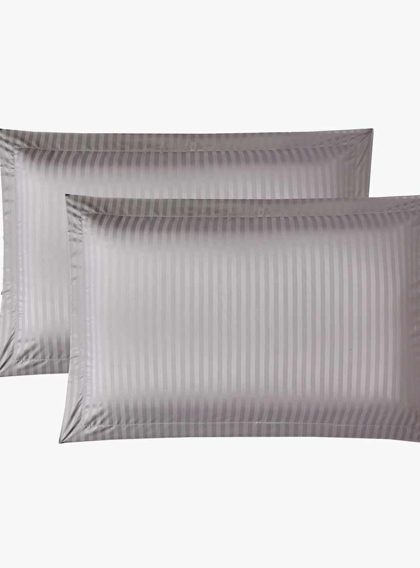 طقم لحاف كينج مخطط 6 قطع من يونيك هوم هامبتون - 240×260 سم-household-bedding-comfortersandbedspreads-bedinabag-image-5