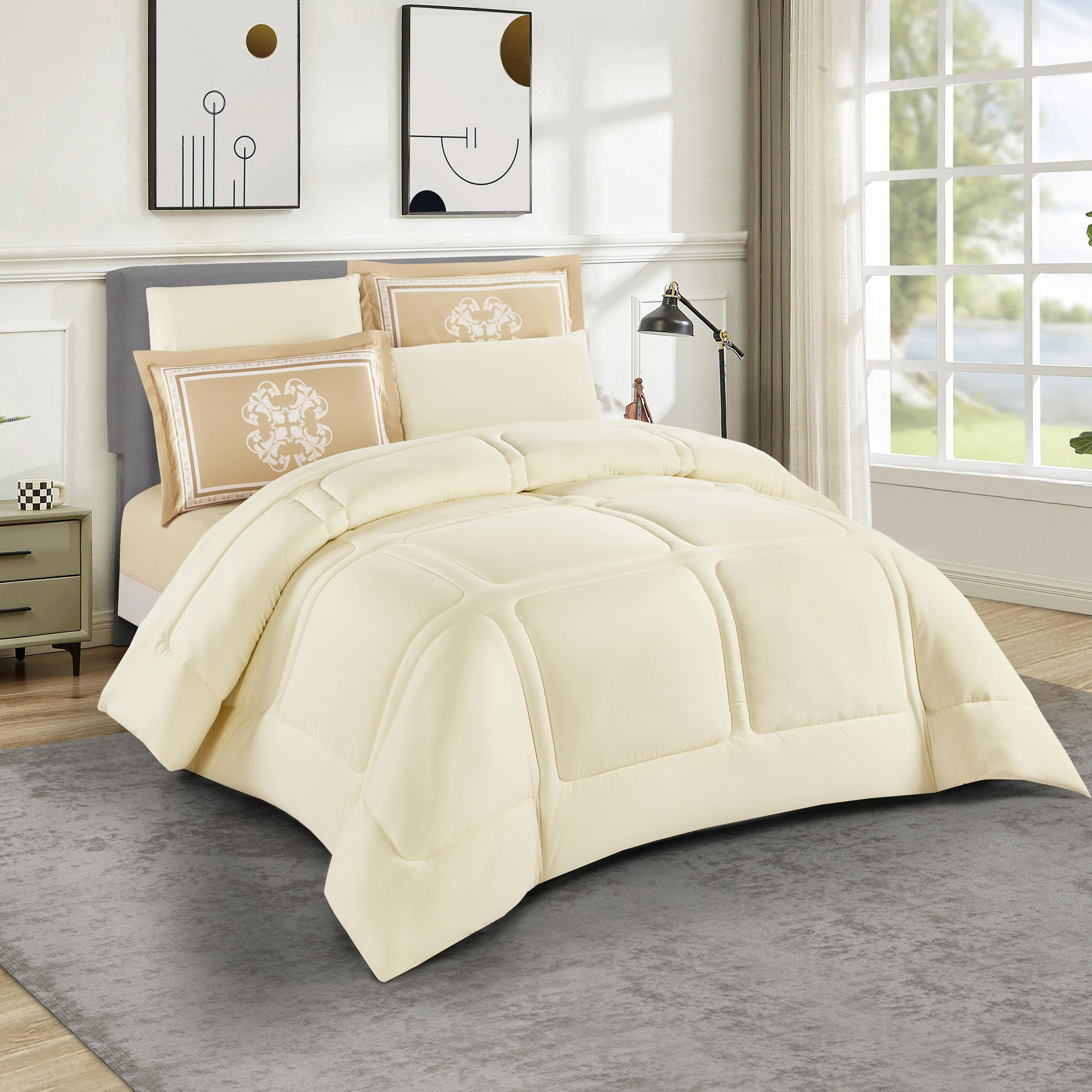طقم لحاف توين 4 قطع صوفيا من يونيك هوم - 240x170 سم-household-bedding-comfortersandbedspreads-comforters-image-2