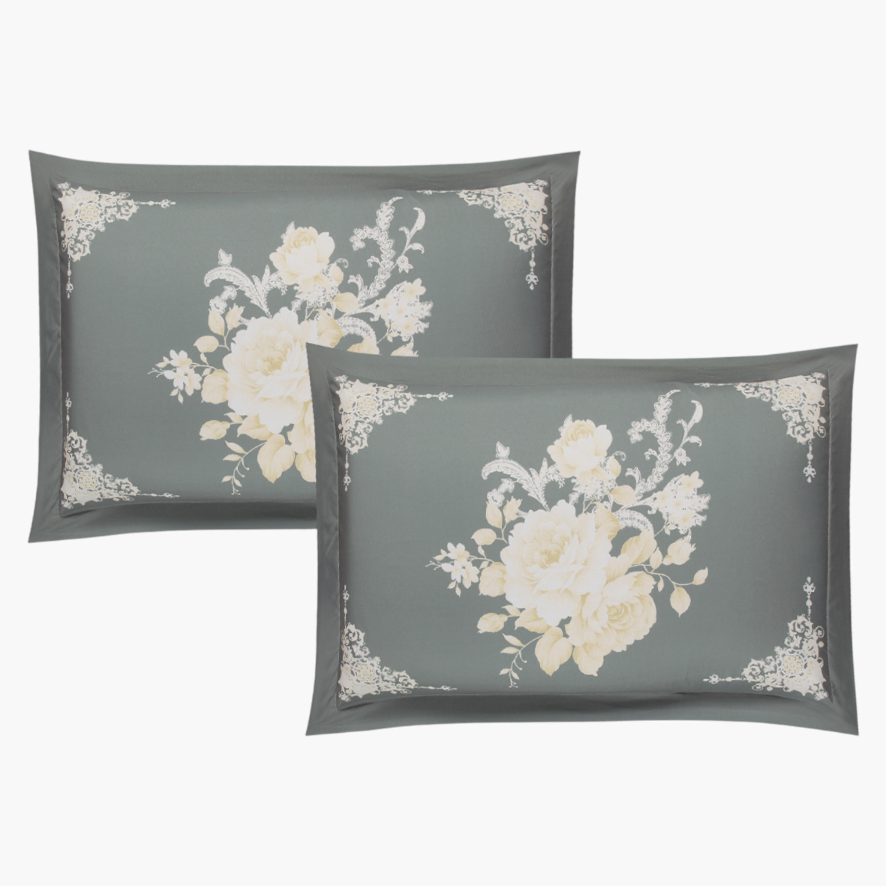 طقم لحاف توين على الوجهين 4 قطع بطبعات من يونيك هوم - 170x240 سم-household-bedding-comfortersandbedspreads-comforters-image-3