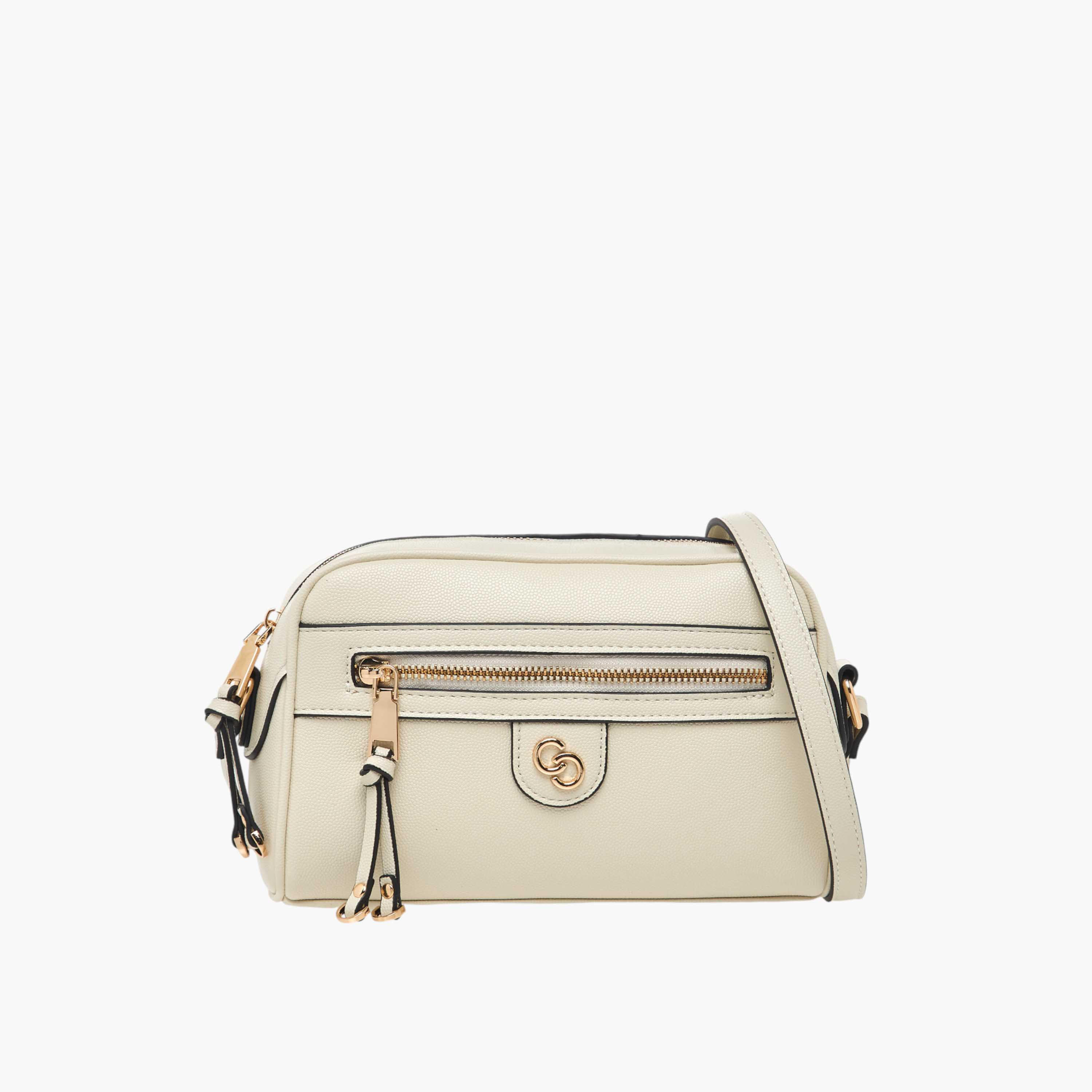 Celeste Solid Crossbody Bag with Zip Closure-women-bagsandwallets-handbags-image-1