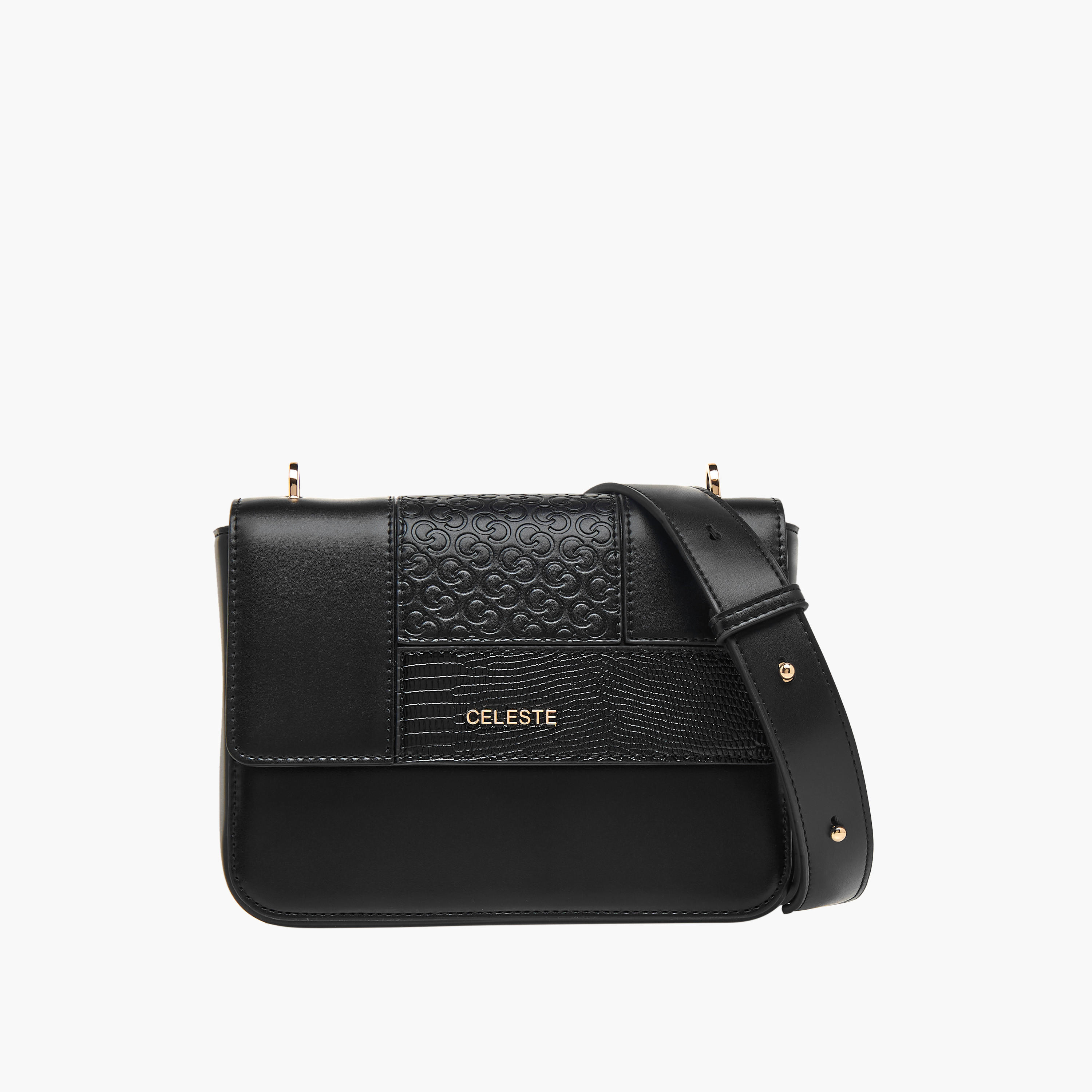شنطة كروس بودي بألواح بحزام قابل للتعديل من سيليست-women-bagsandwallets-handbags-image-1