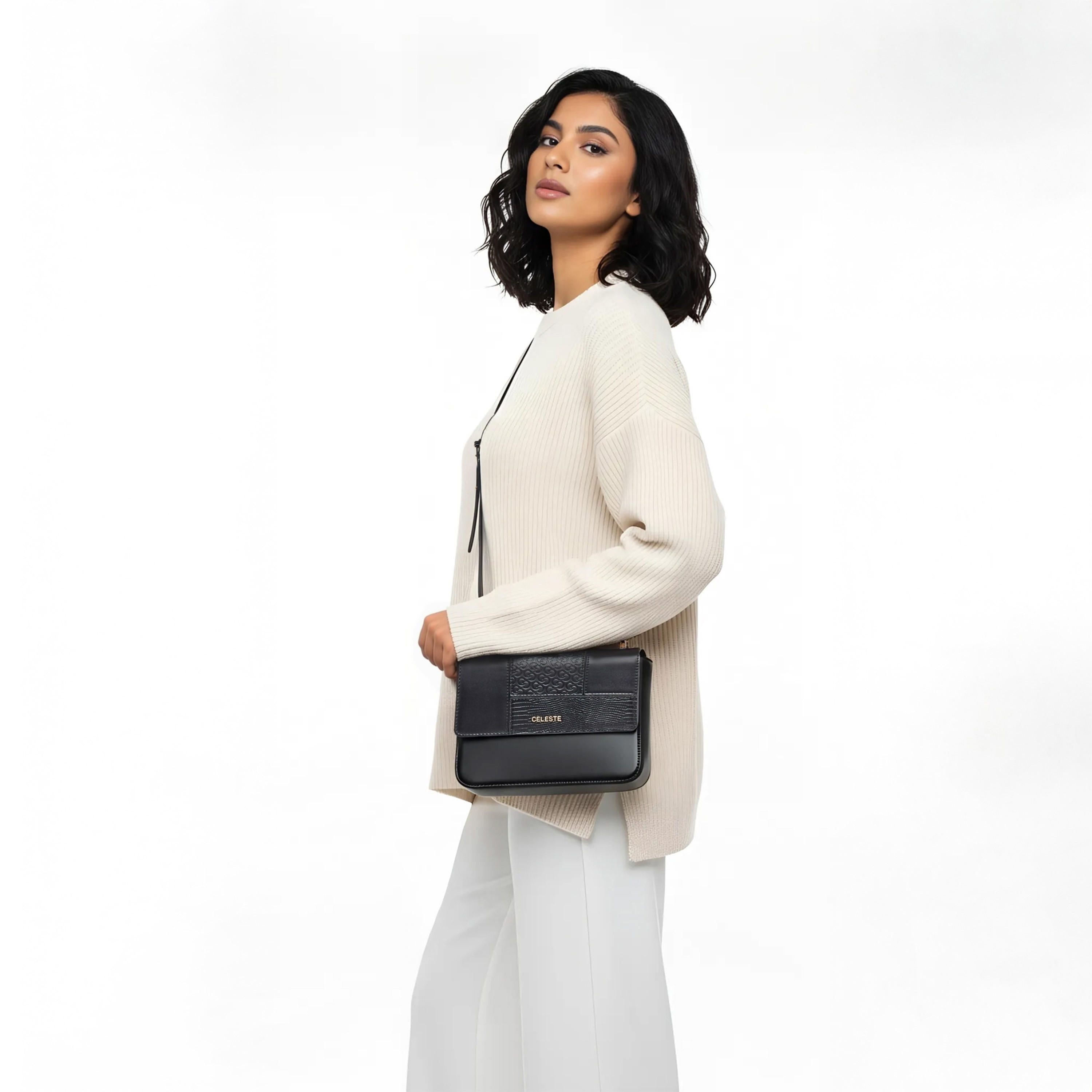Celeste Panelled Crossbody Bag with Adjustable Strap-women-bagsandwallets-handbags-image-2