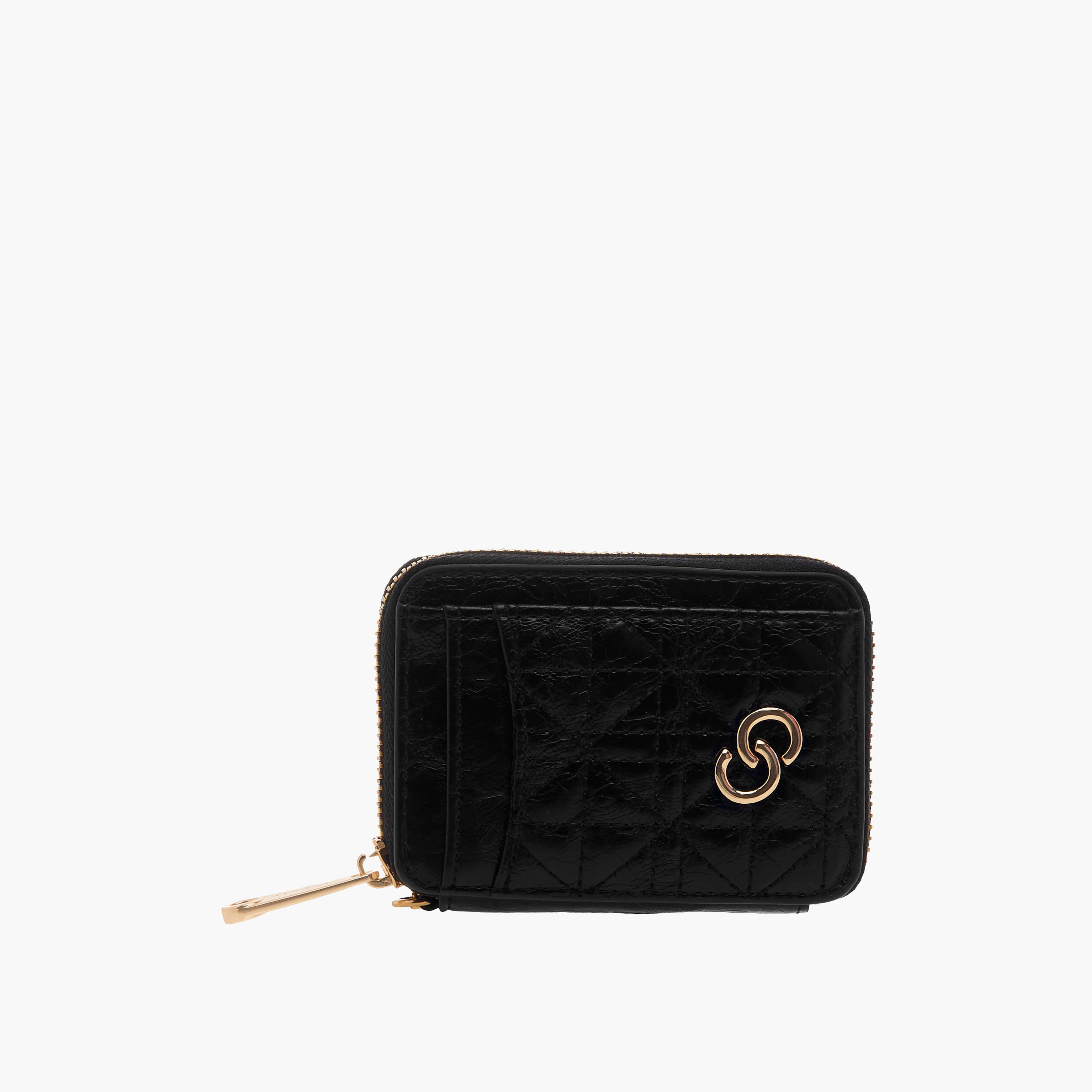 Celeste Quilted Zip Wallet with Chain Accent-women-bagsandwallets-handbags-image-2