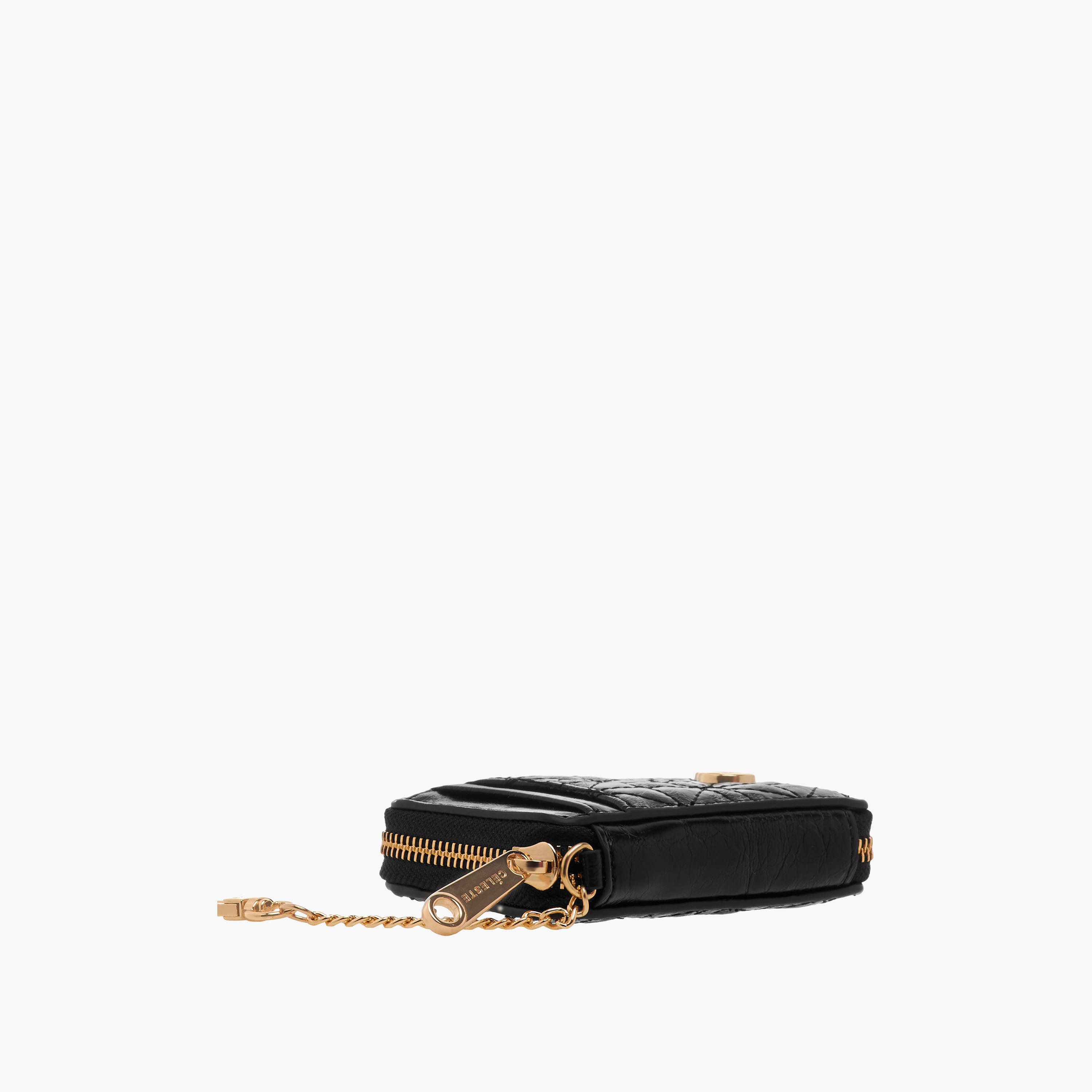 Celeste Quilted Zip Wallet with Chain Accent-women-bagsandwallets-handbags-image-5