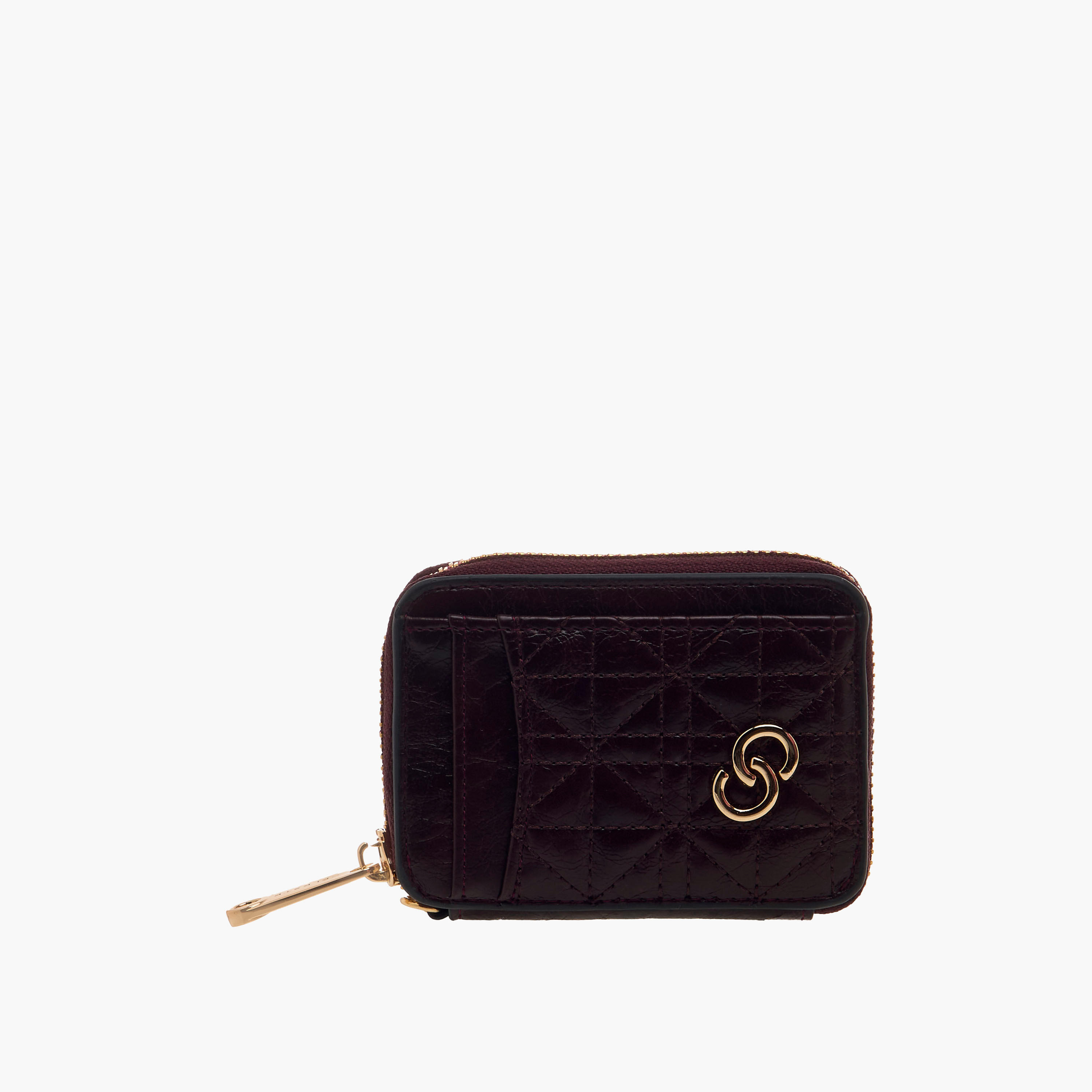 Celeste Quilted Zip Wallet with Chain Accent-women-bagsandwallets-handbags-image-2