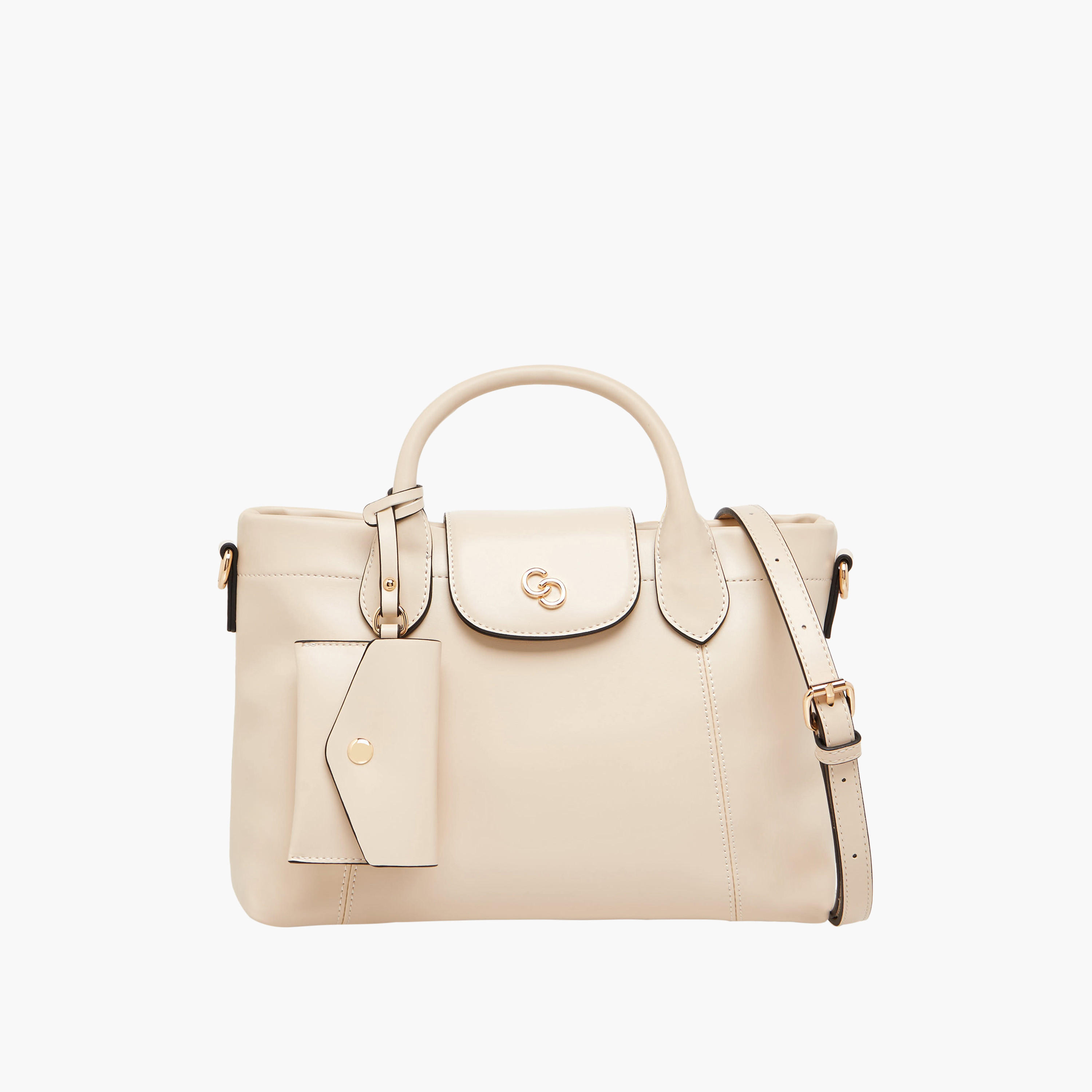 Celeste Solid Tote Bag with Pouch-women-bagsandwallets-handbags-image-1