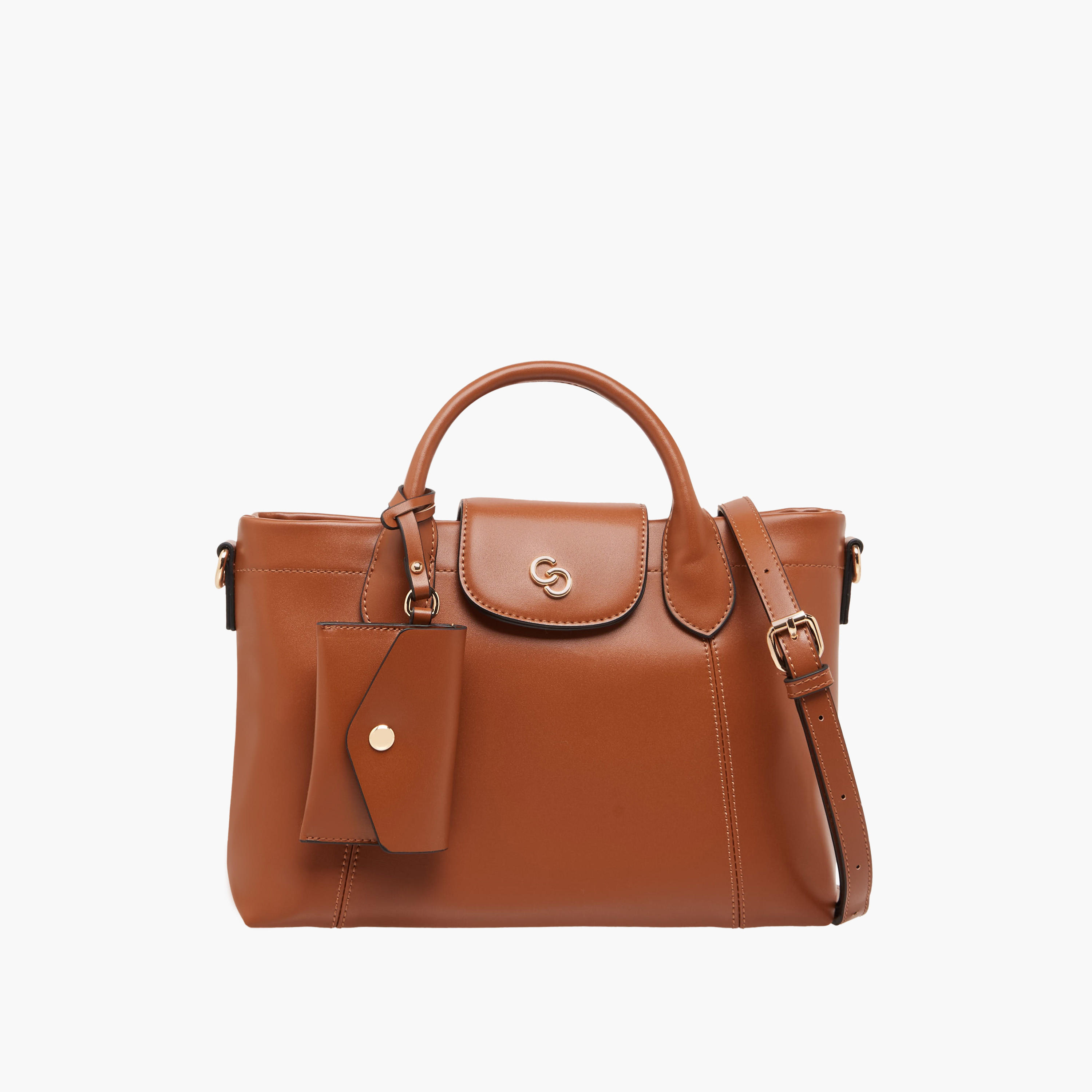 Celeste Solid Tote Bag with Pouch-women-bagsandwallets-handbags-image-1