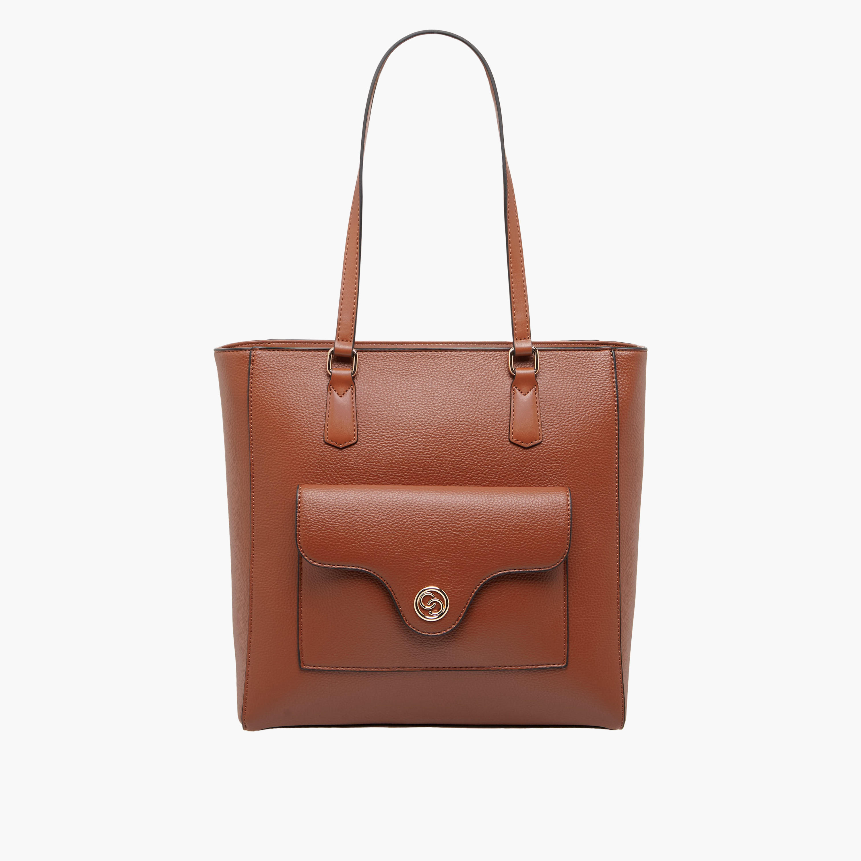 Celeste Solid Tote Bag with Double Handle-women-bagsandwallets-handbags-image-1