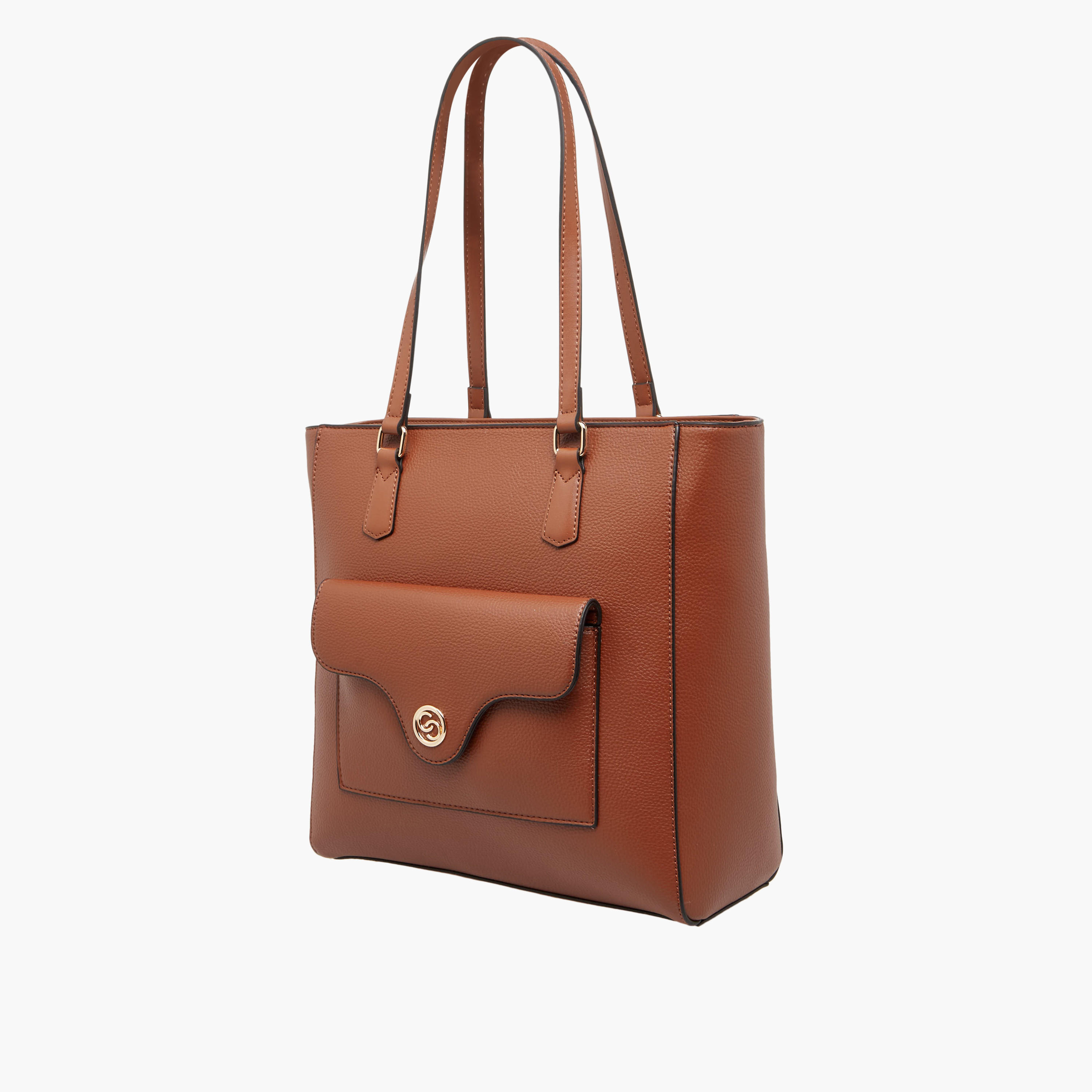 شنطة توتي سادة بمقابض مزدوجة من سيليست-women-bagsandwallets-handbags-image-3