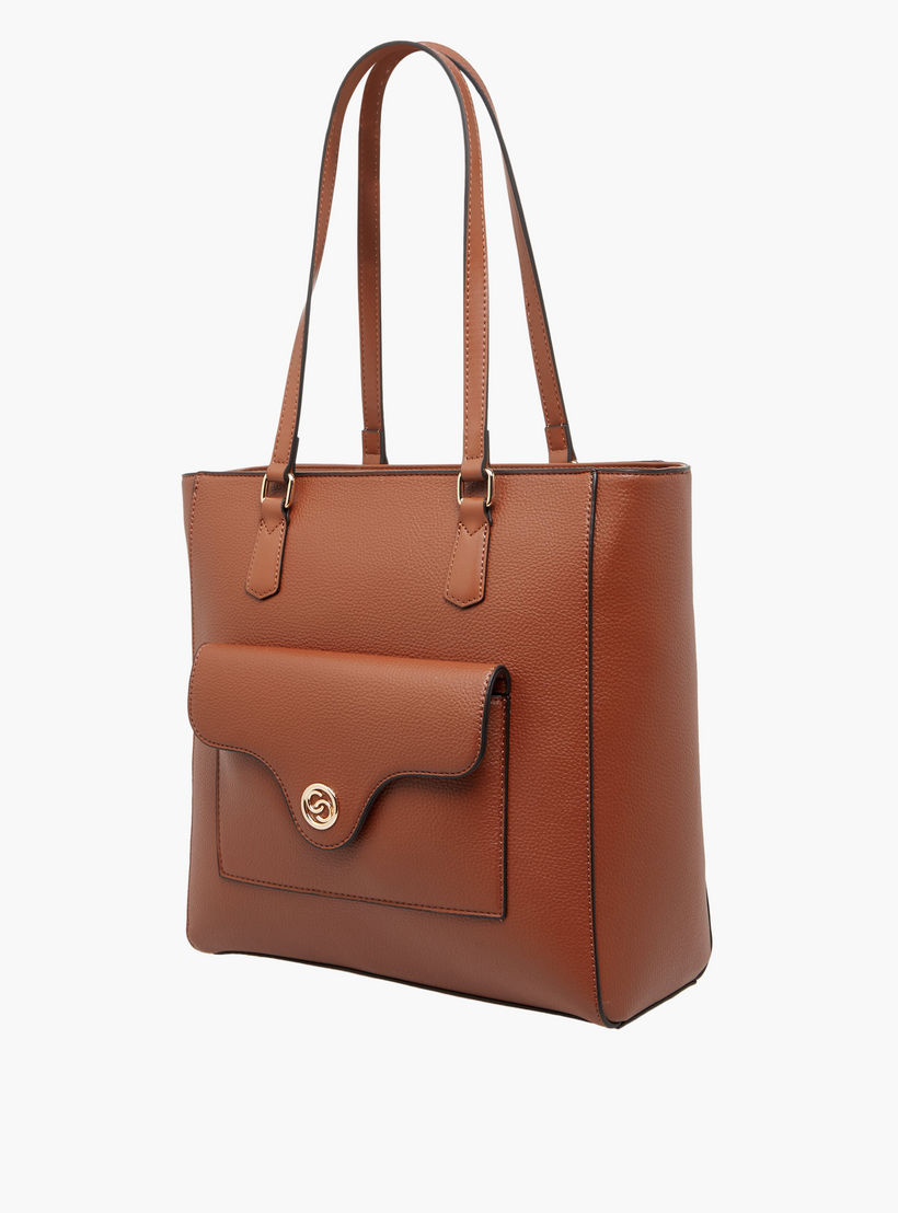 شنطة توتي سادة بمقابض مزدوجة من سيليست-women-bagsandwallets-handbags-image-3