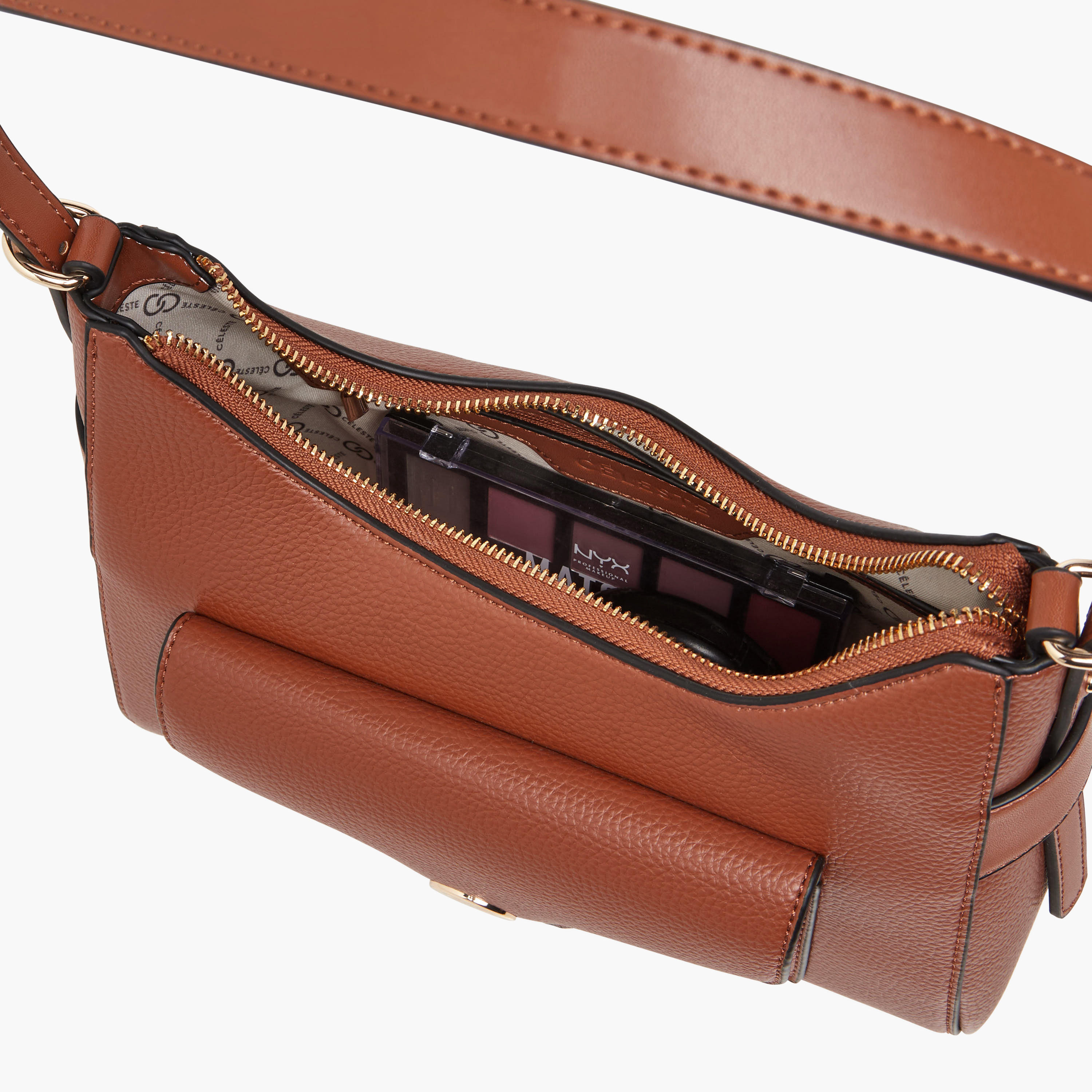 شنطة كتف سادة بحزام قابل للفصل من سيليست-women-bagsandwallets-handbags-image-8