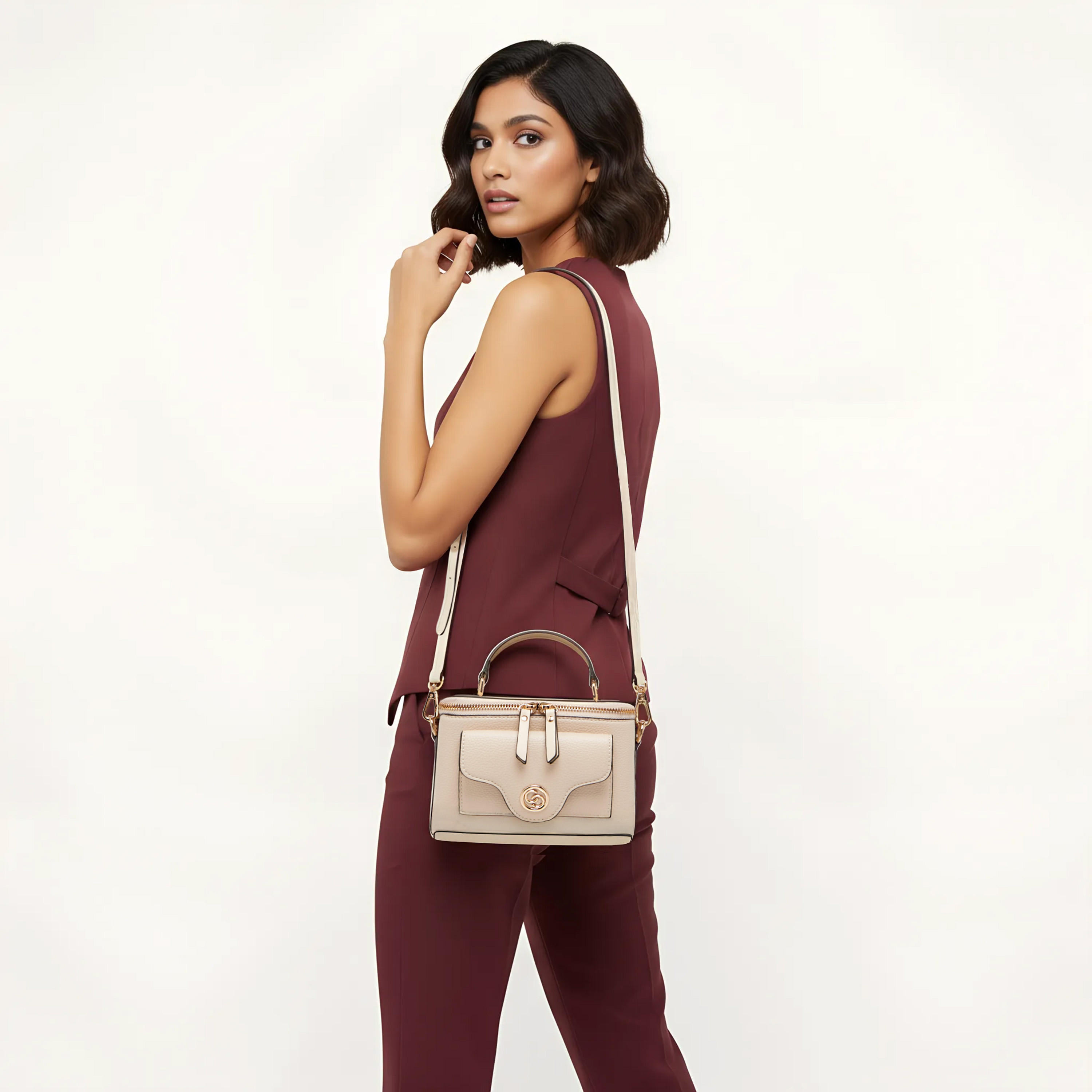 شنطة كتف بألواح وحزام قابل للفصل من سيليست-women-bagsandwallets-handbags-image-2