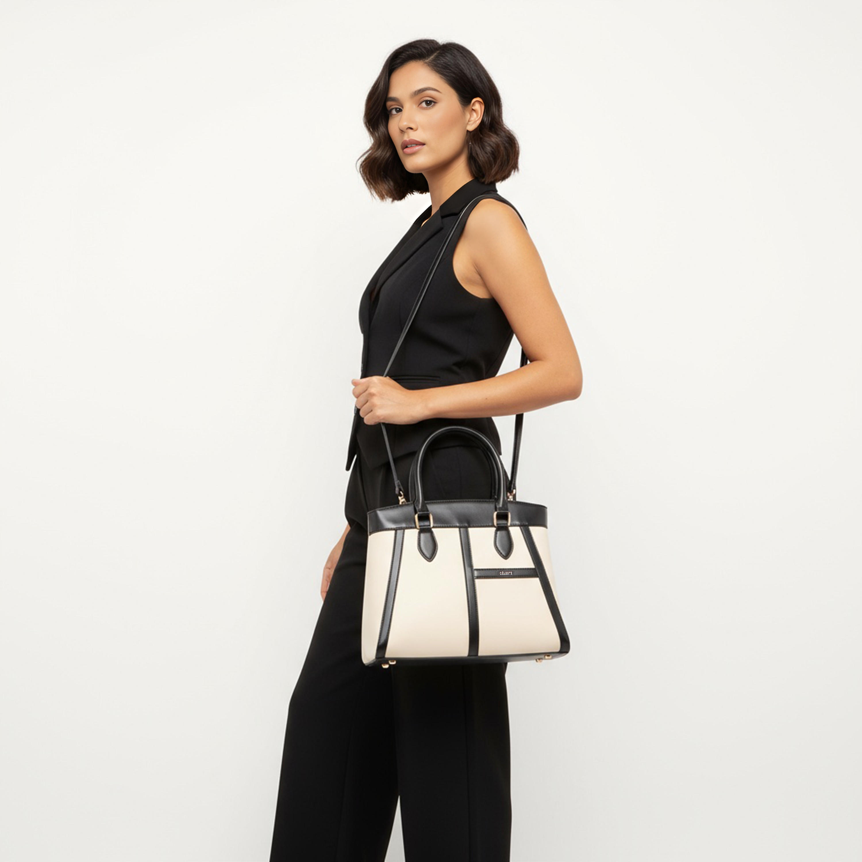 Celeste Panelled Tote Bag with Detachable Strap-women-bagsandwallets-handbags-image-2