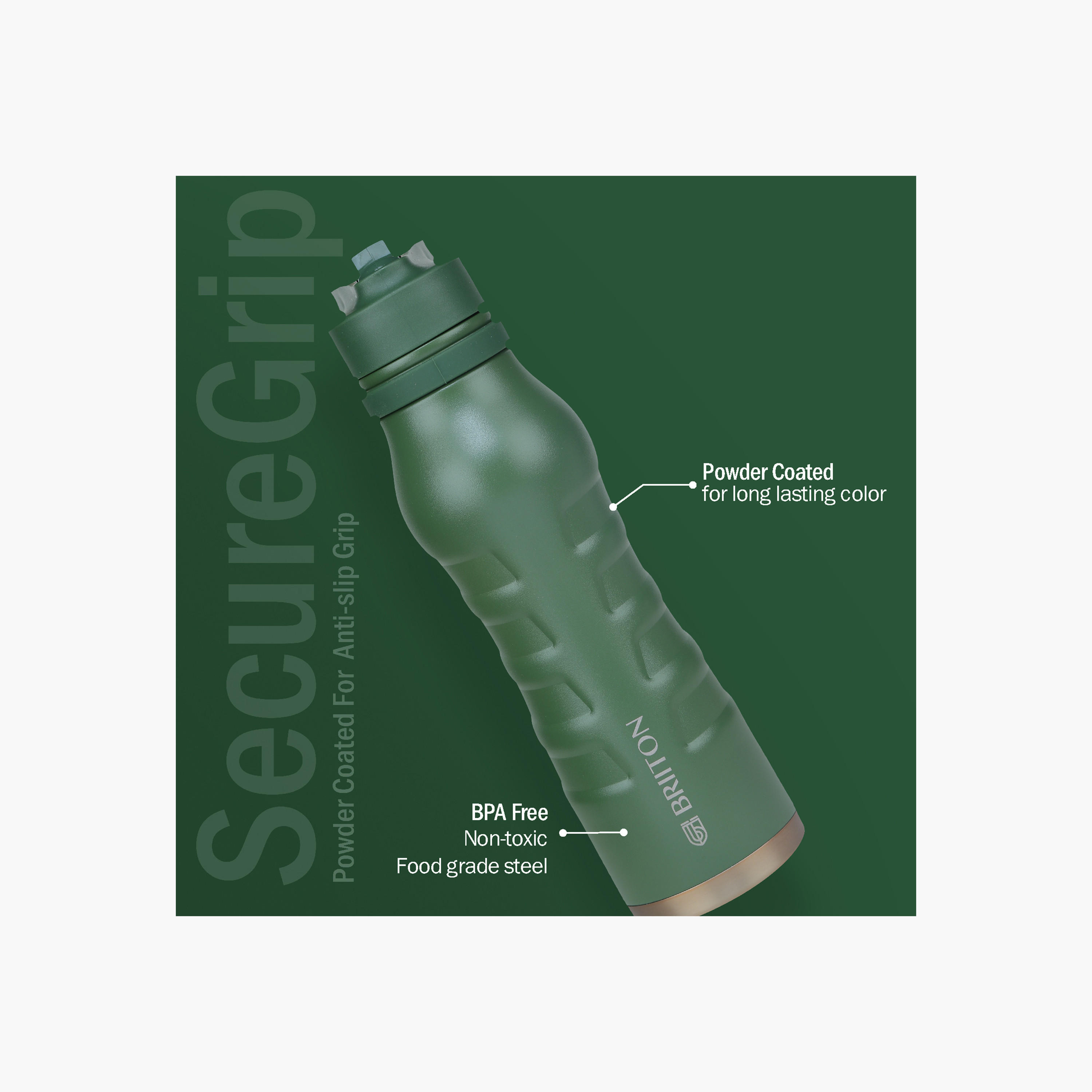 Briiton Logo Print Insulated Stainless Steel Water Bottle - 750 ml-household-dining-drinkserveware-bottles-image-2