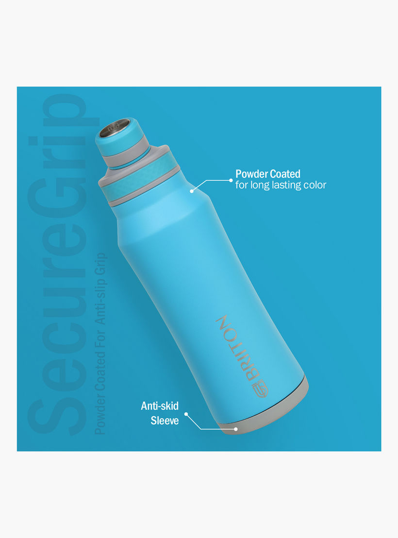 Briiton Logo Print Insulated Stainless Steel Water Bottle - 1 L-household-dining-drinkserveware-bottles-image-2