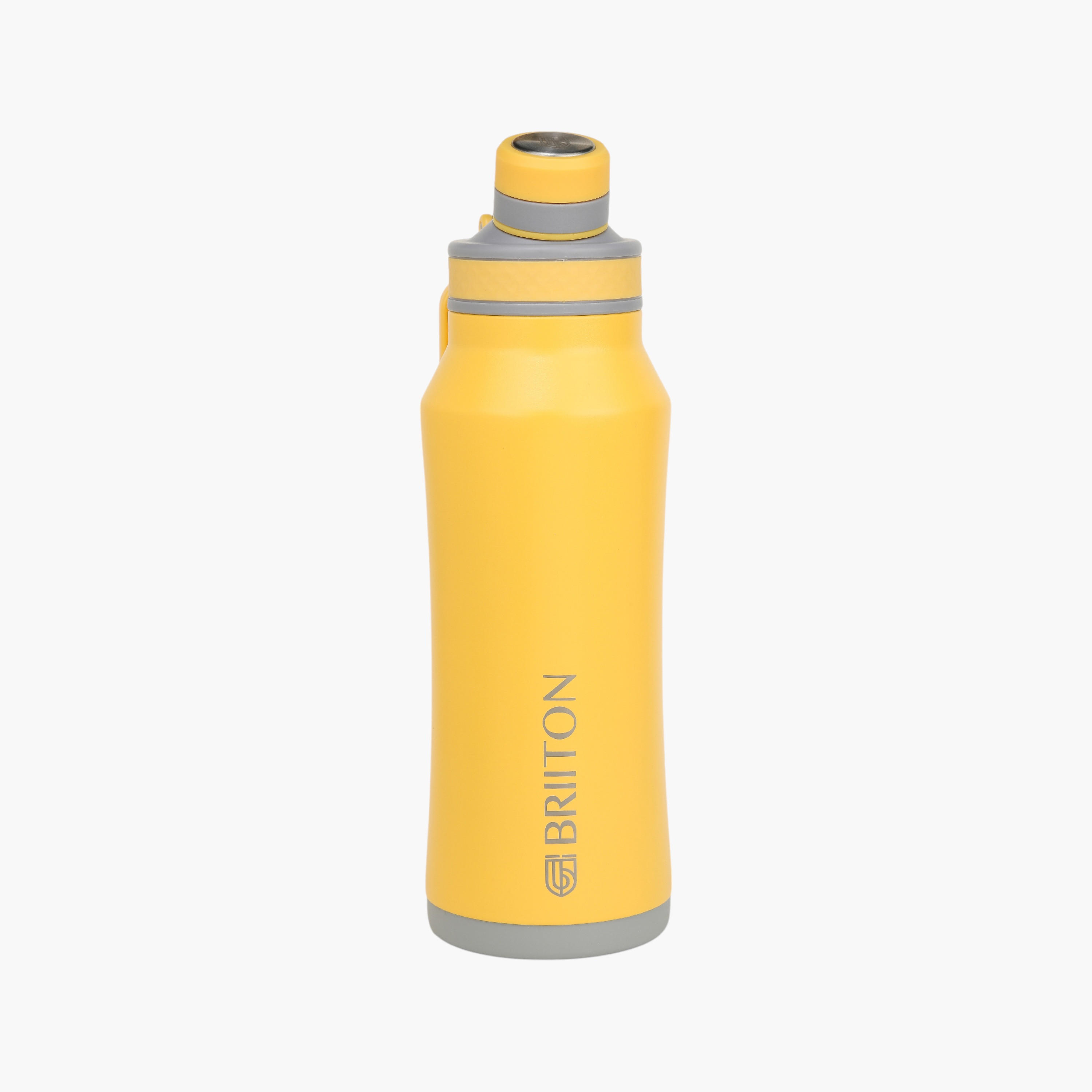 Briiton Logo Print Insulated Stainless Steel Water Bottle - 1 L-household-dining-drinkserveware-bottles-image-1