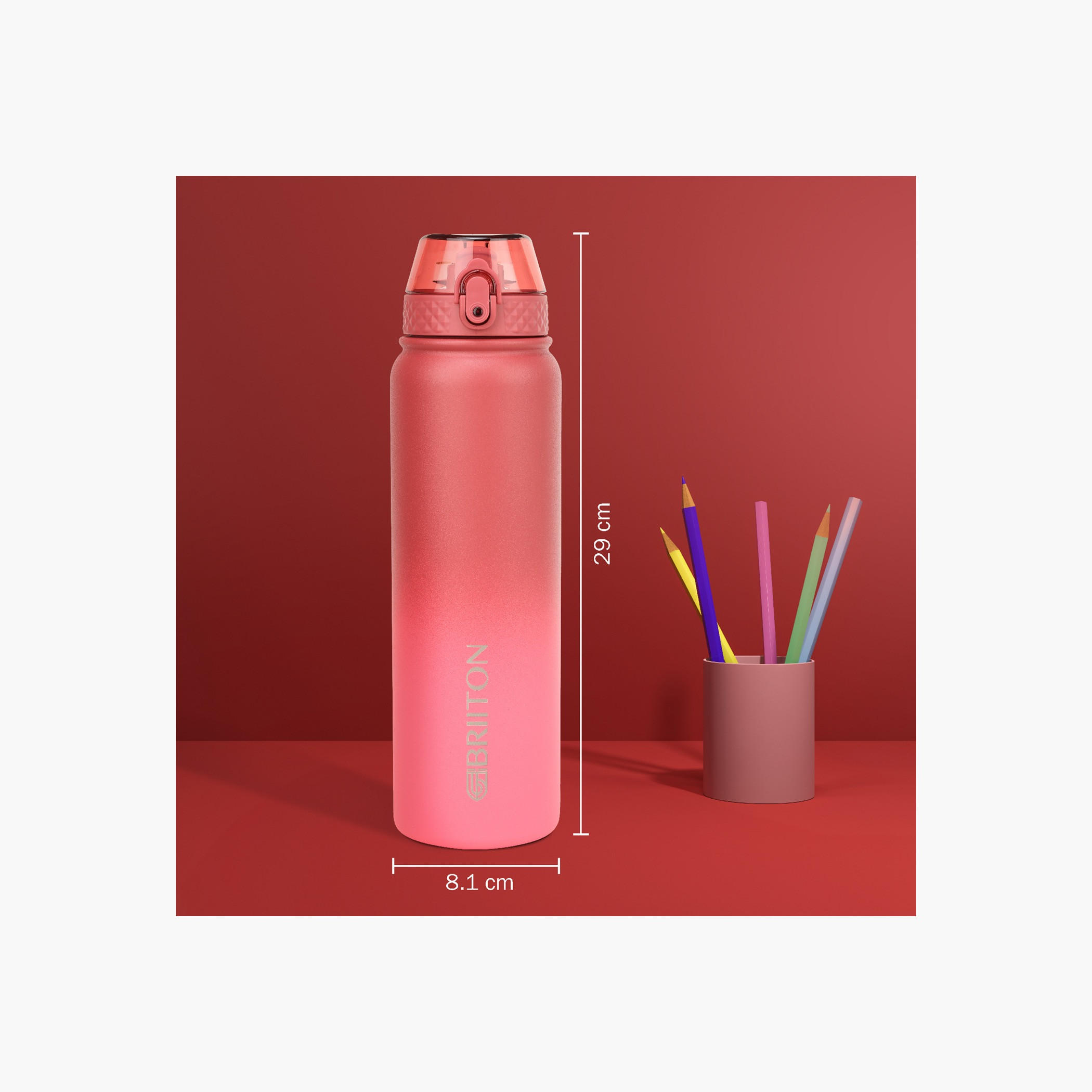 Briiton Ombre Insulated Stainless Steel Water Bottle - 1 L-household-dining-drinkserveware-bottles-image-3