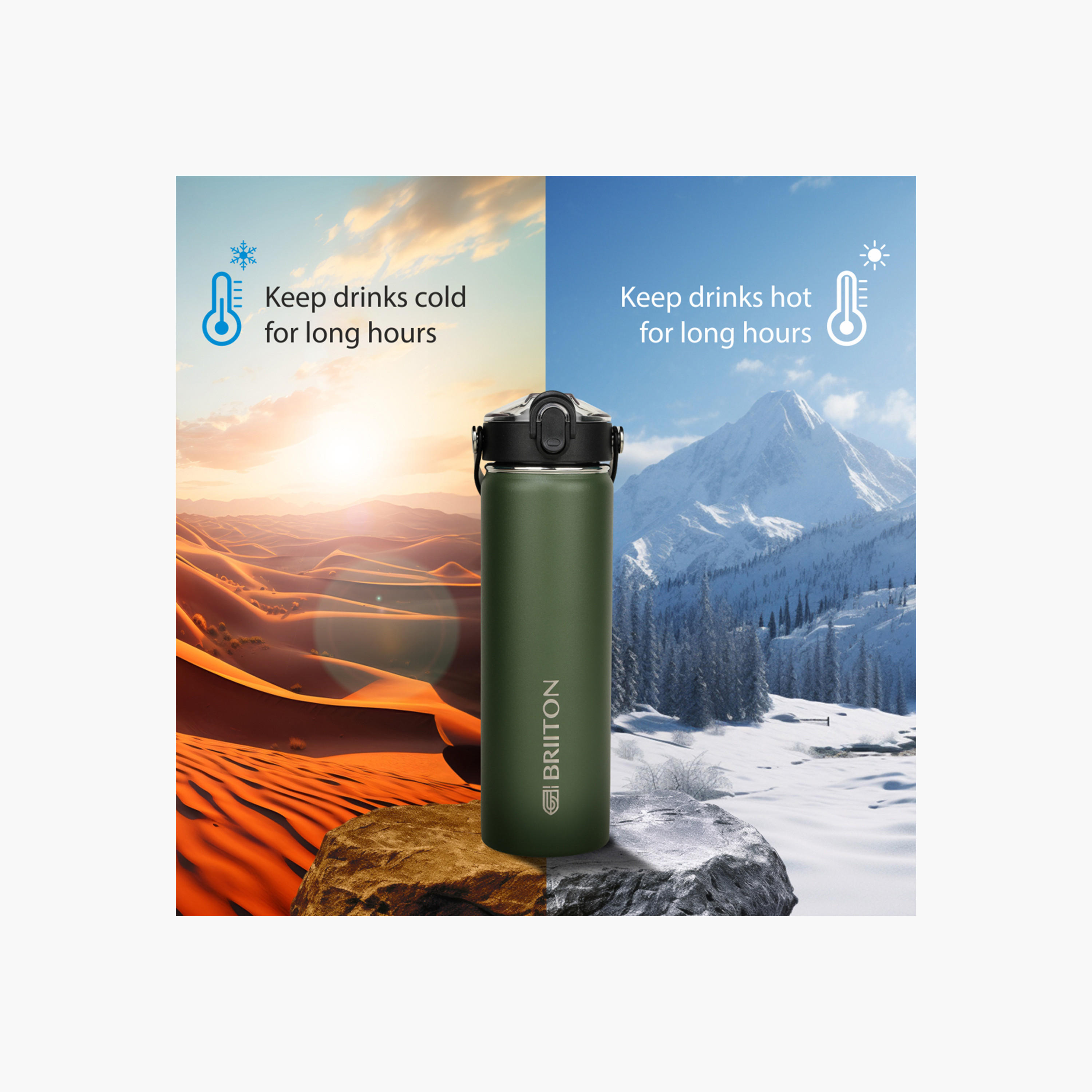 Briiton Logo Print Insulated Stainless Steel Water Bottle - 750 ml-household-dining-drinkserveware-bottles-image-3