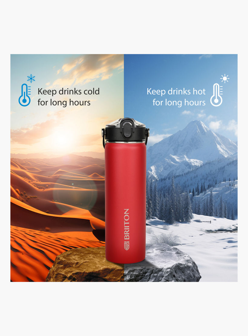 Briiton Logo Print Insulated Stainless Steel Water Bottle - 750 ml-household-dining-drinkserveware-bottles-image-3