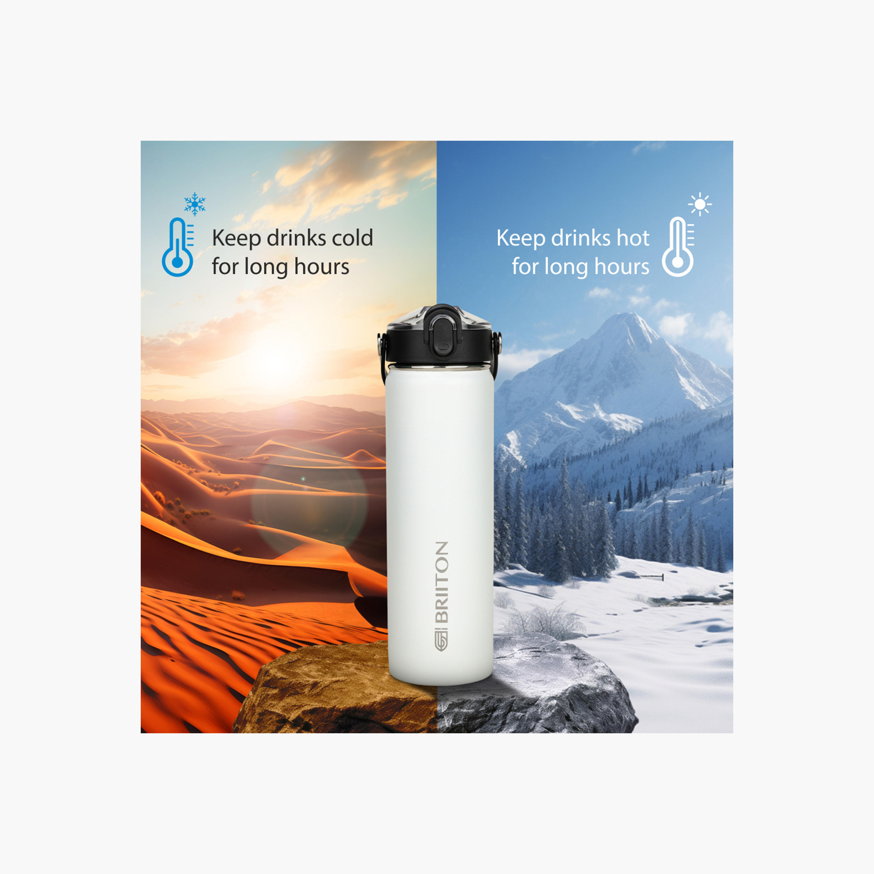 Briiton Logo Print Insulated Stainless Steel Water Bottle - 750 ml-household-dining-drinkserveware-bottles-image-3