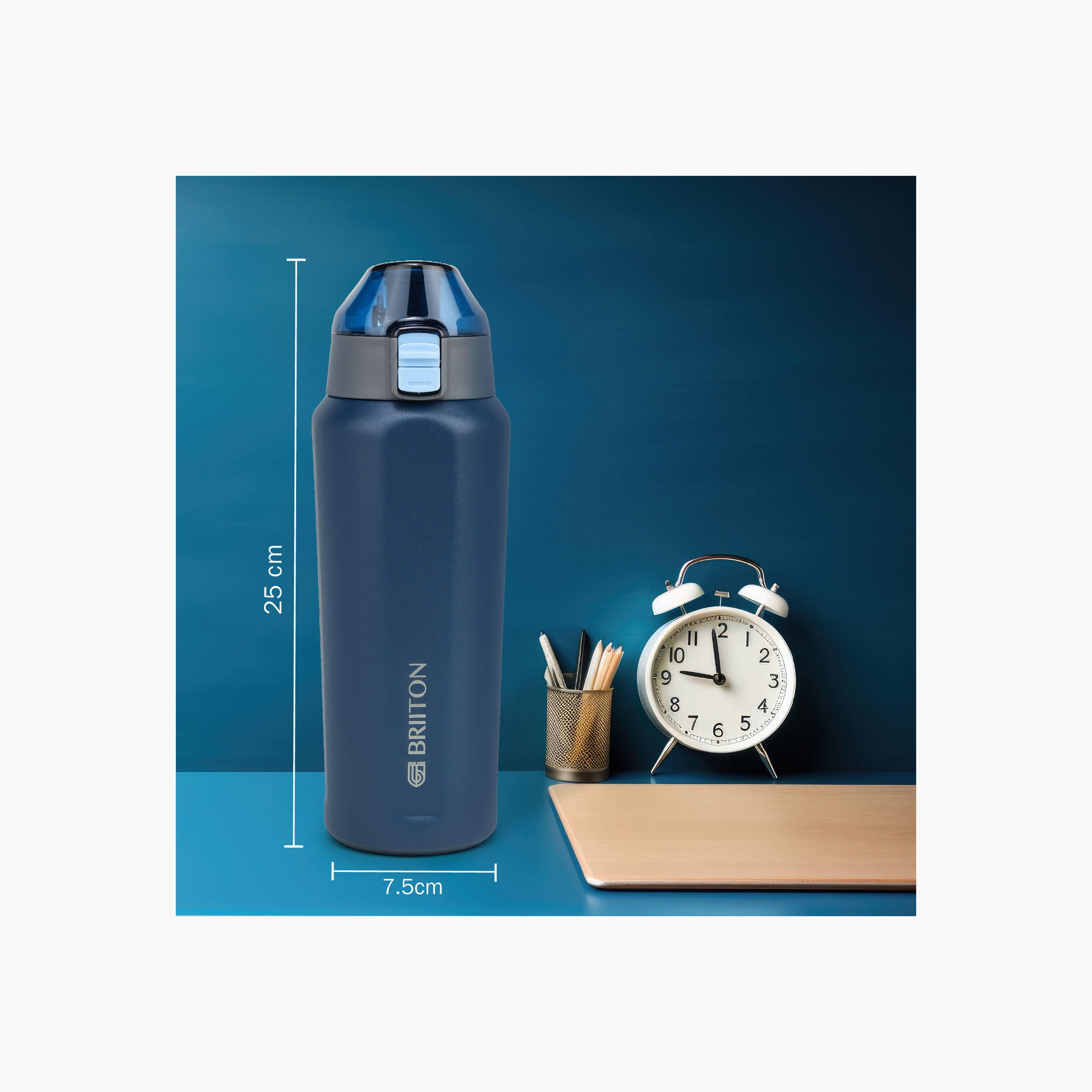 Briiton Logo Print Insulated Stainless Steel Water Bottle - 650 ml-household-dining-drinkserveware-bottles-image-3