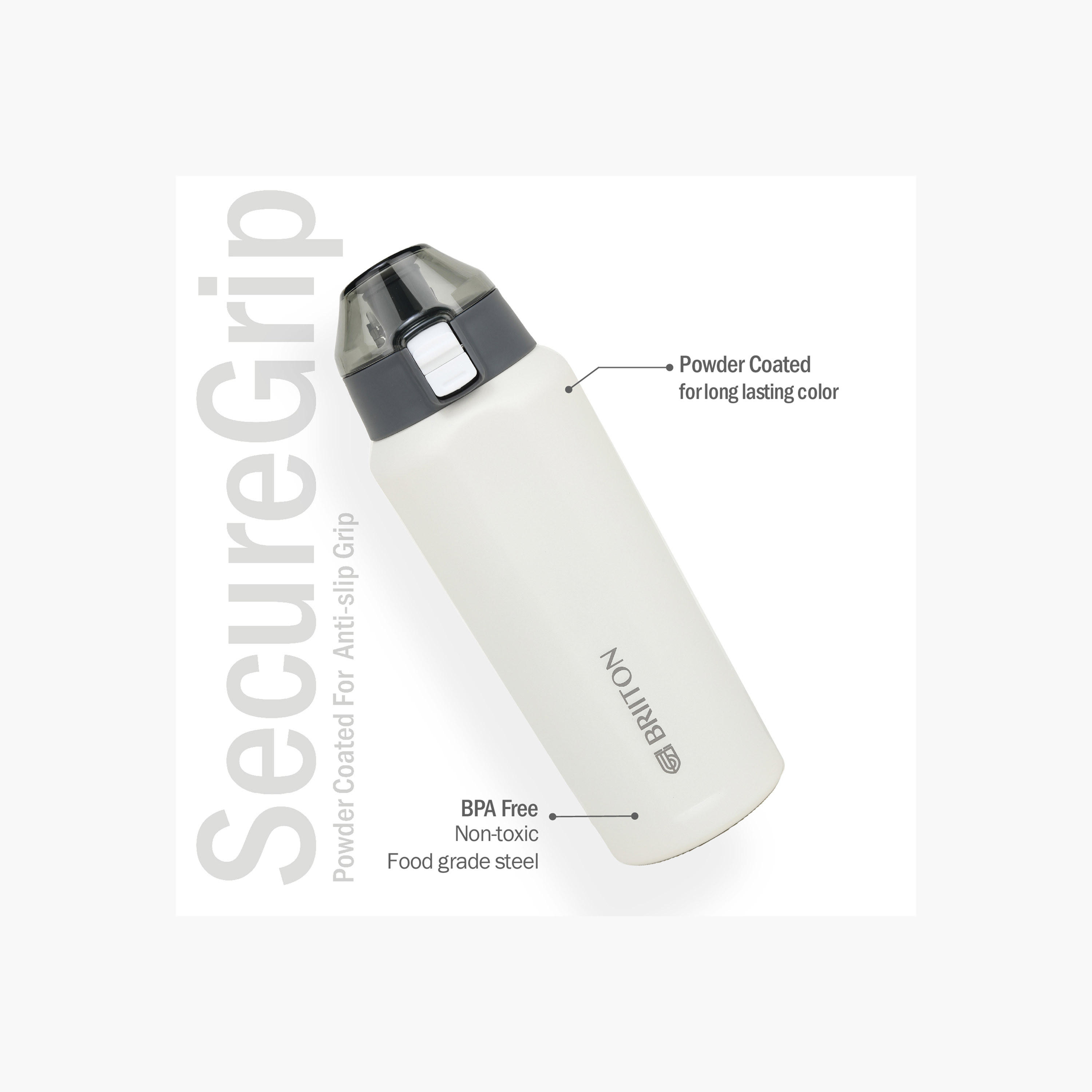 Briiton Logo Print Insulated Stainless Steel Water Bottle - 650 ml-household-dining-drinkserveware-bottles-image-2
