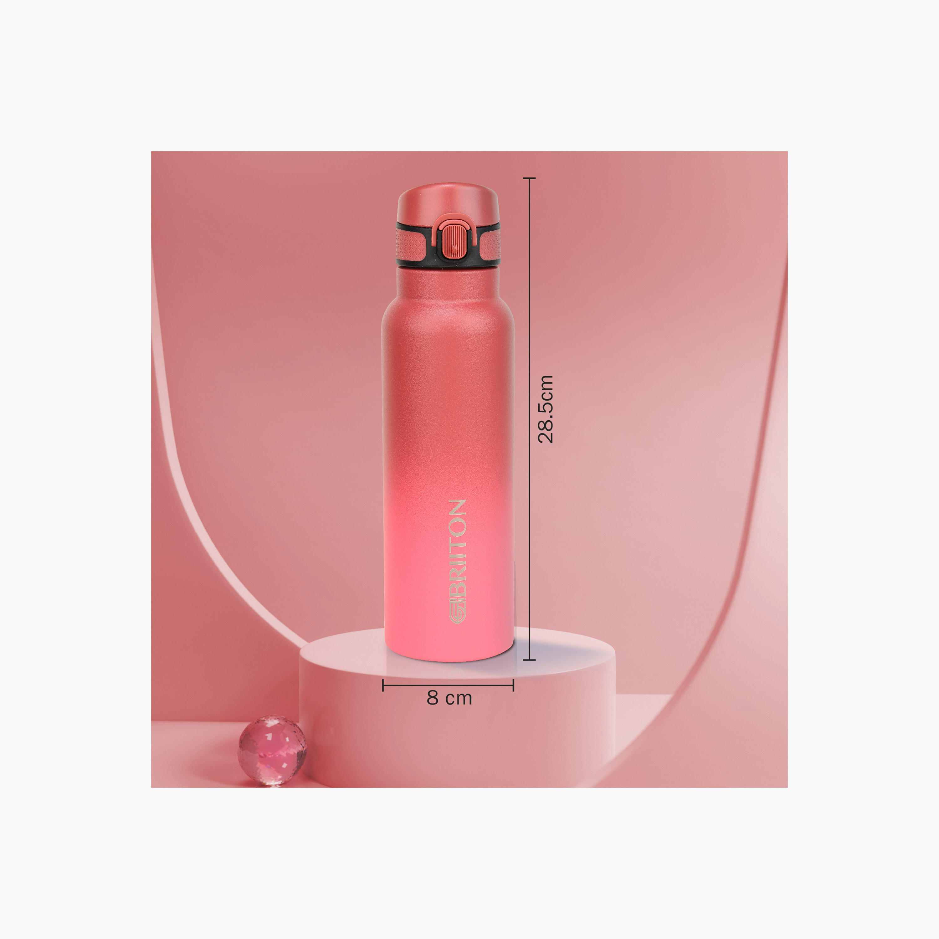 Briiton Ombre Insulated Stainless Steel Water Bottle - 750 ml-household-dining-drinkserveware-bottles-image-3
