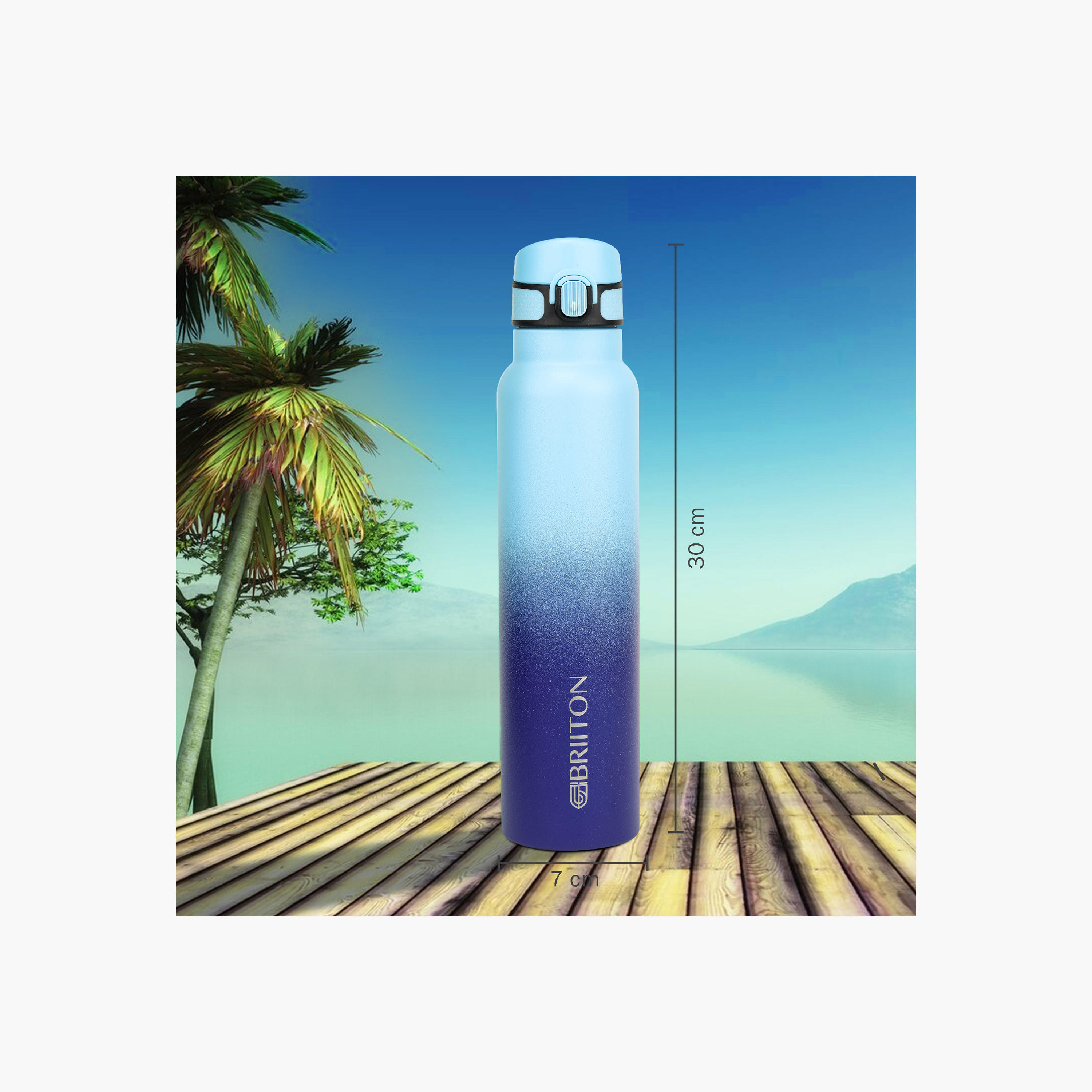 قارورة ماء ستانلس ستيل عازلة للحرارة بلون متدرج - بريتون - 1 لتر-household-dining-drinkserveware-bottles-image-3