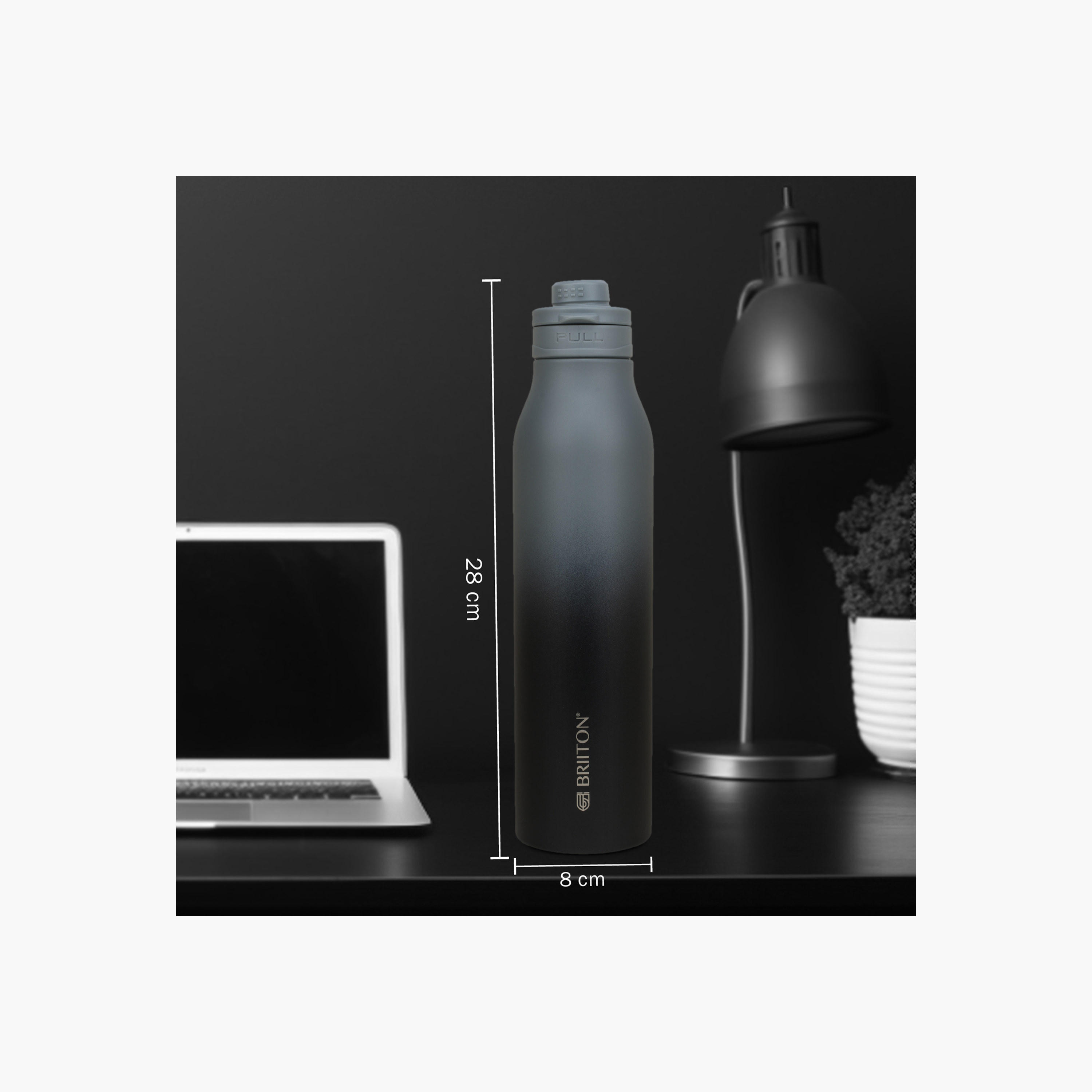 Briiton Ombre Double Wall Stainless Steel Insulated Water Bottle - 750 ml-household-dining-drinkserveware-bottles-image-3