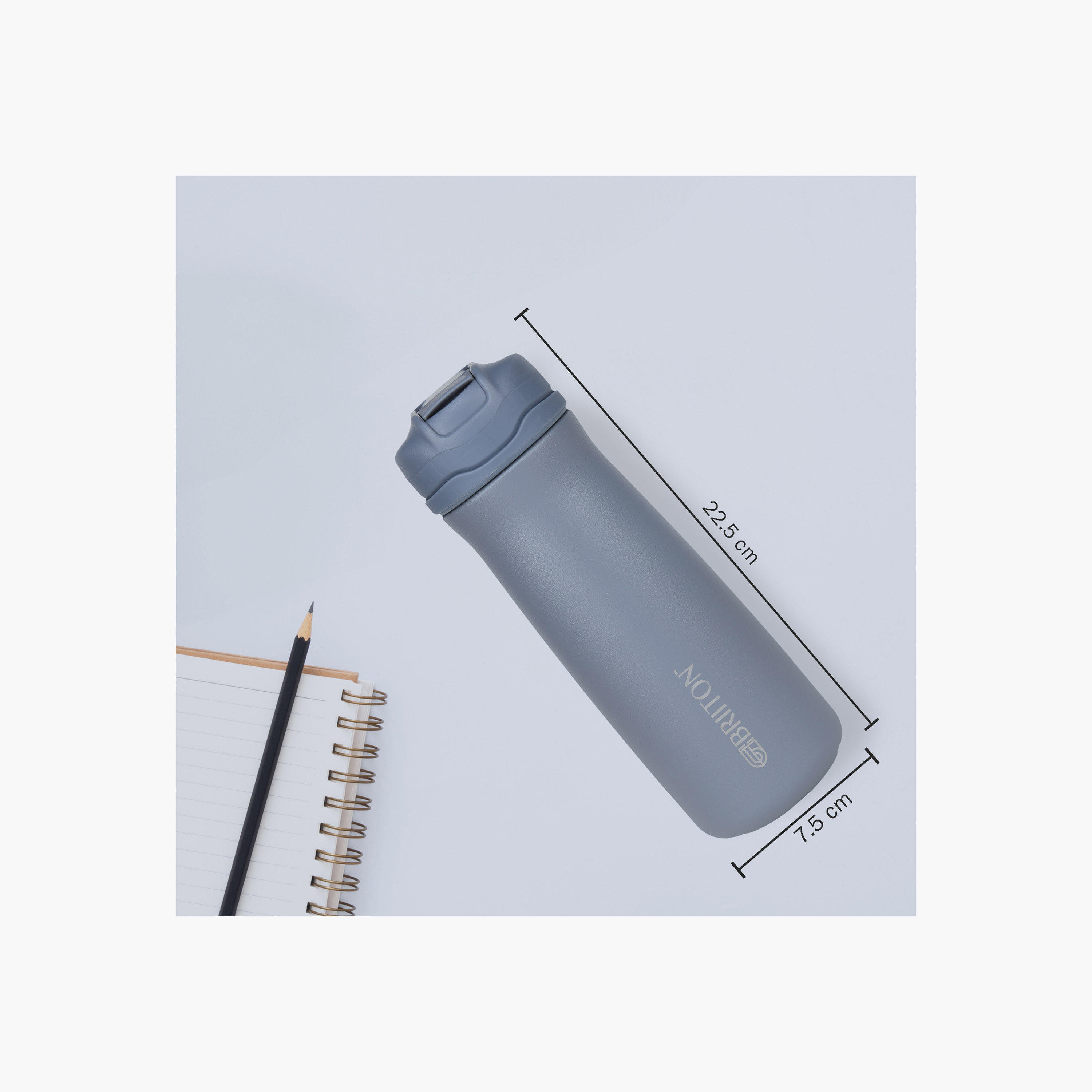 Briiton Solid Double Wall Stainless Steel Insulated Water Bottle - 600 ml-household-dining-drinkserveware-bottles-image-3