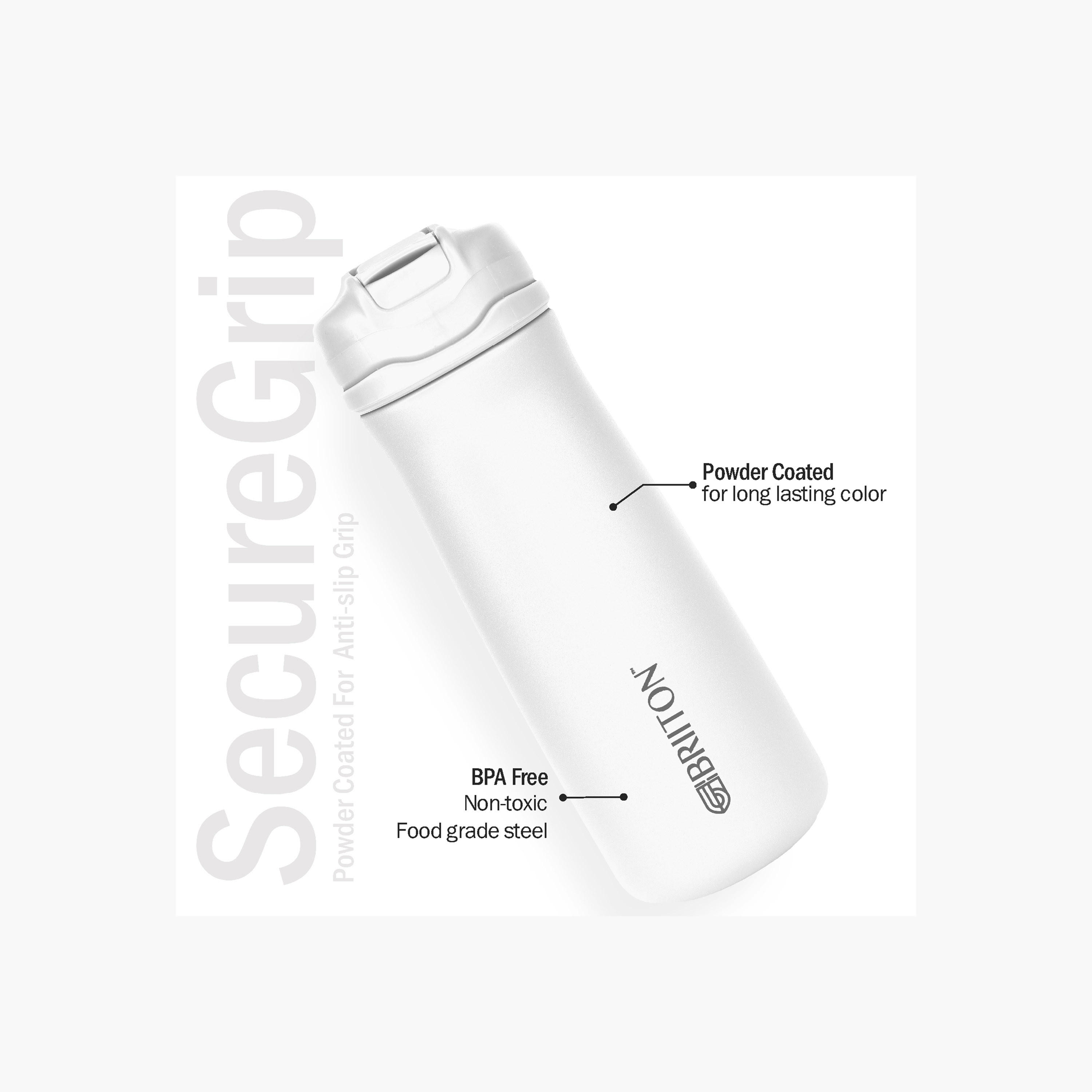 Briiton Double Wall Stainless Steel Insulated Water Bottle - 600 ml-household-dining-drinkserveware-bottles-image-2