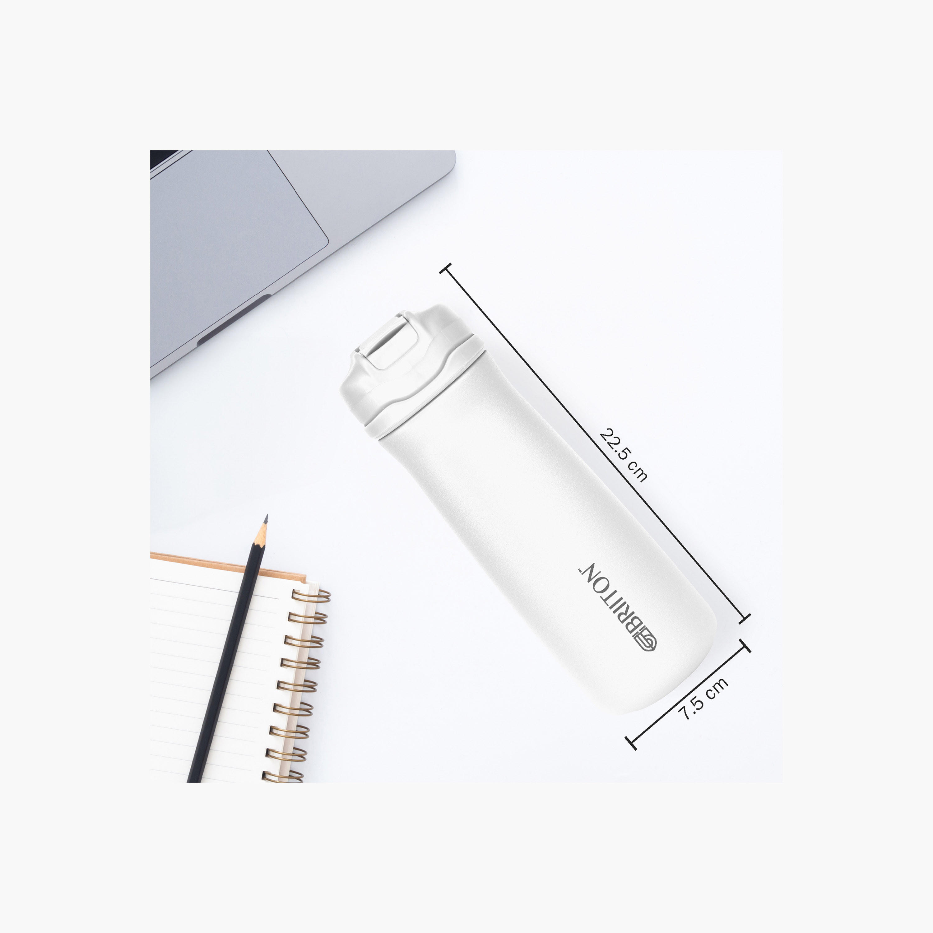 Briiton Double Wall Stainless Steel Insulated Water Bottle - 600 ml-household-dining-drinkserveware-bottles-image-3