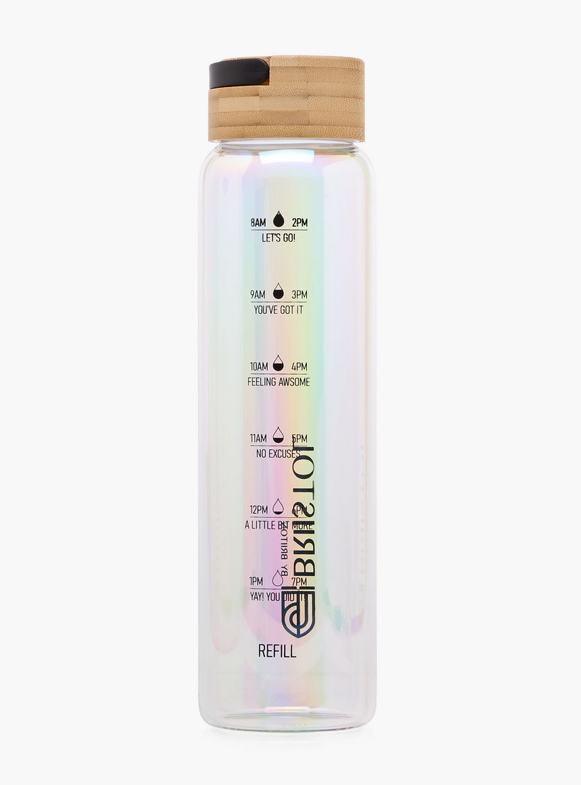 Briiton Rainbow Shaded Glass Water Bottle with Handle - 1 L-household-dining-drinkserveware-bottles-image-2