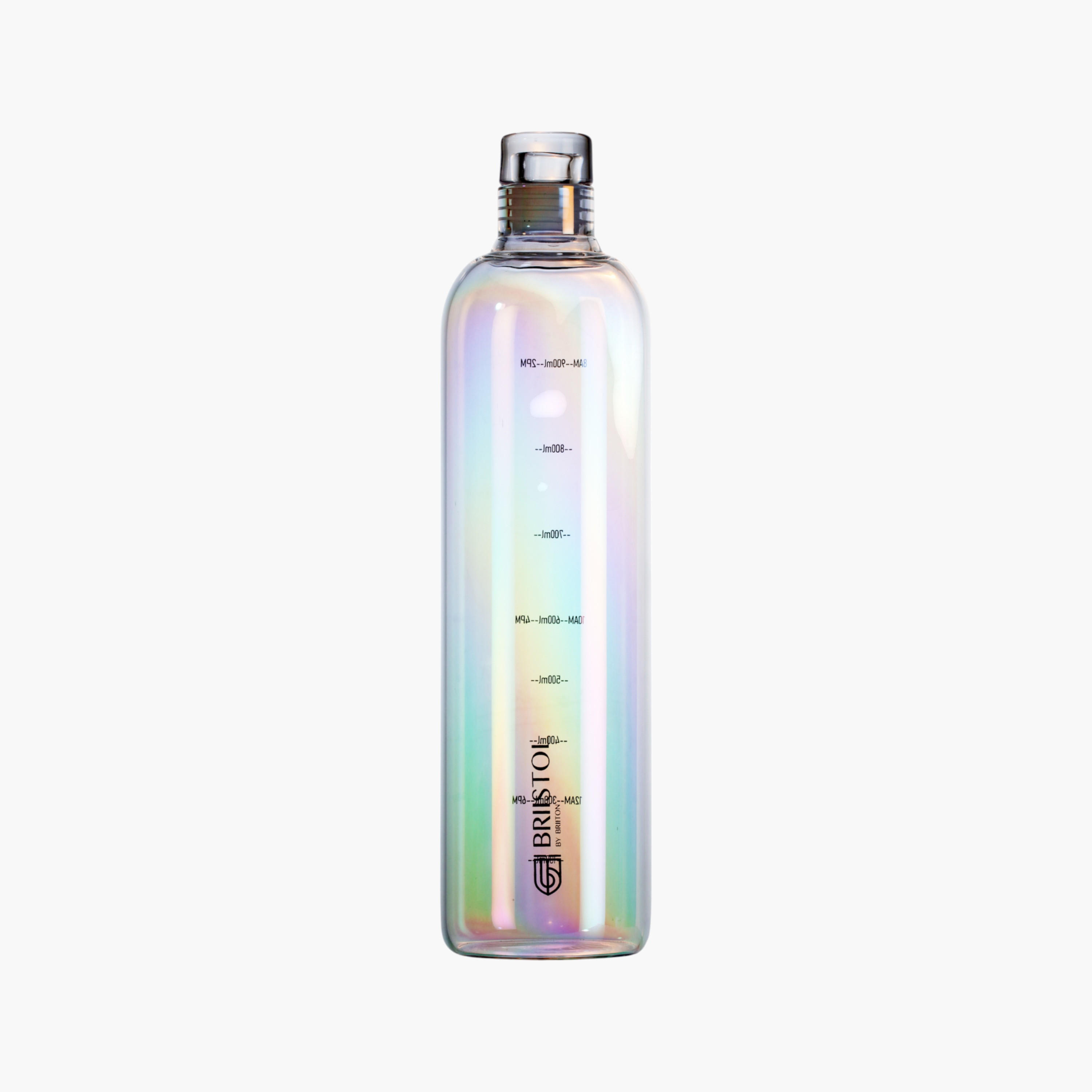 قارورة مياه زجاجية بتدرج ألوان قوس قزح من بريتون - 1 لتر-household-dining-drinkserveware-bottles-image-1