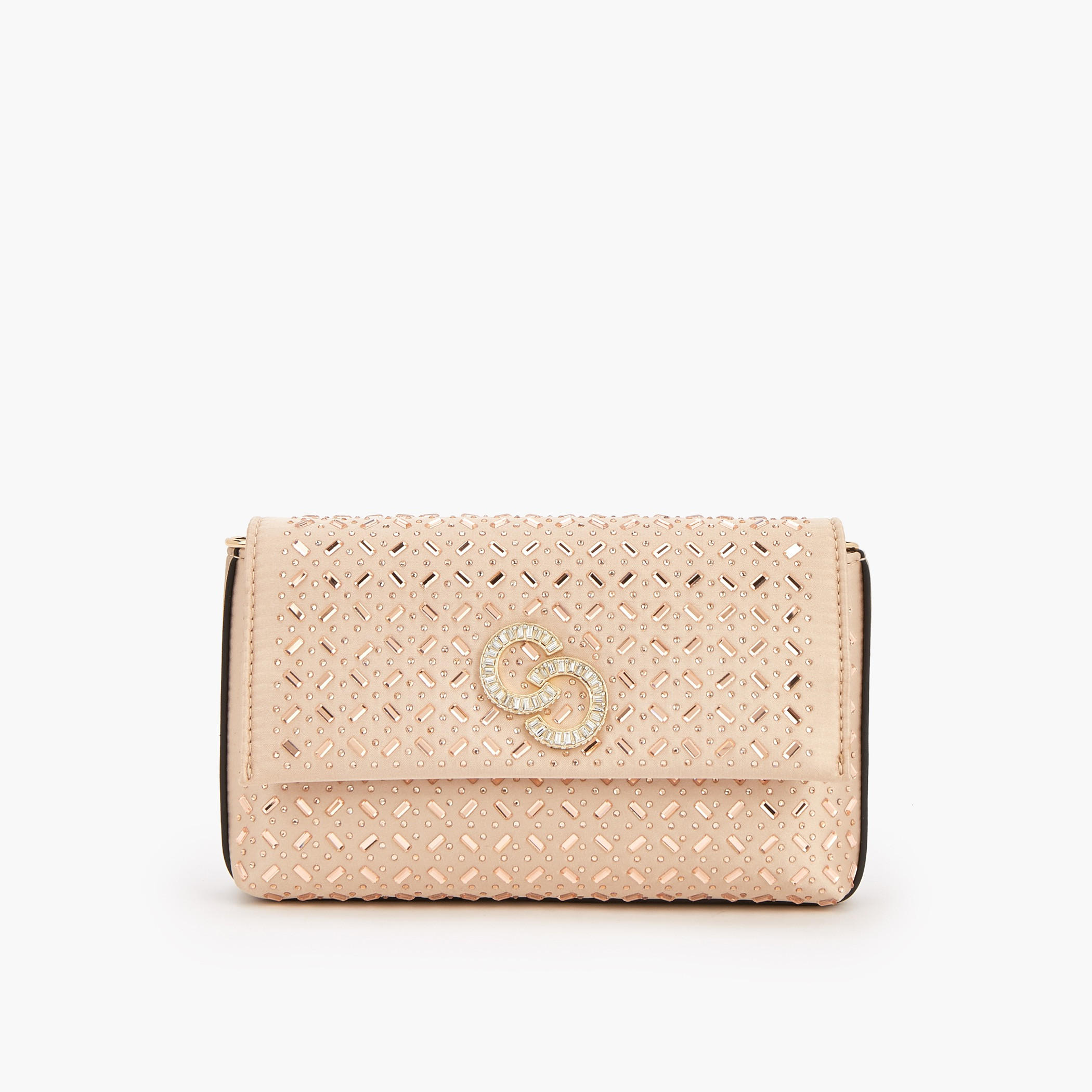 Celeste Embellished Crossbody Bag with Chain Strap-women-bagsandwallets-handbags-image-1