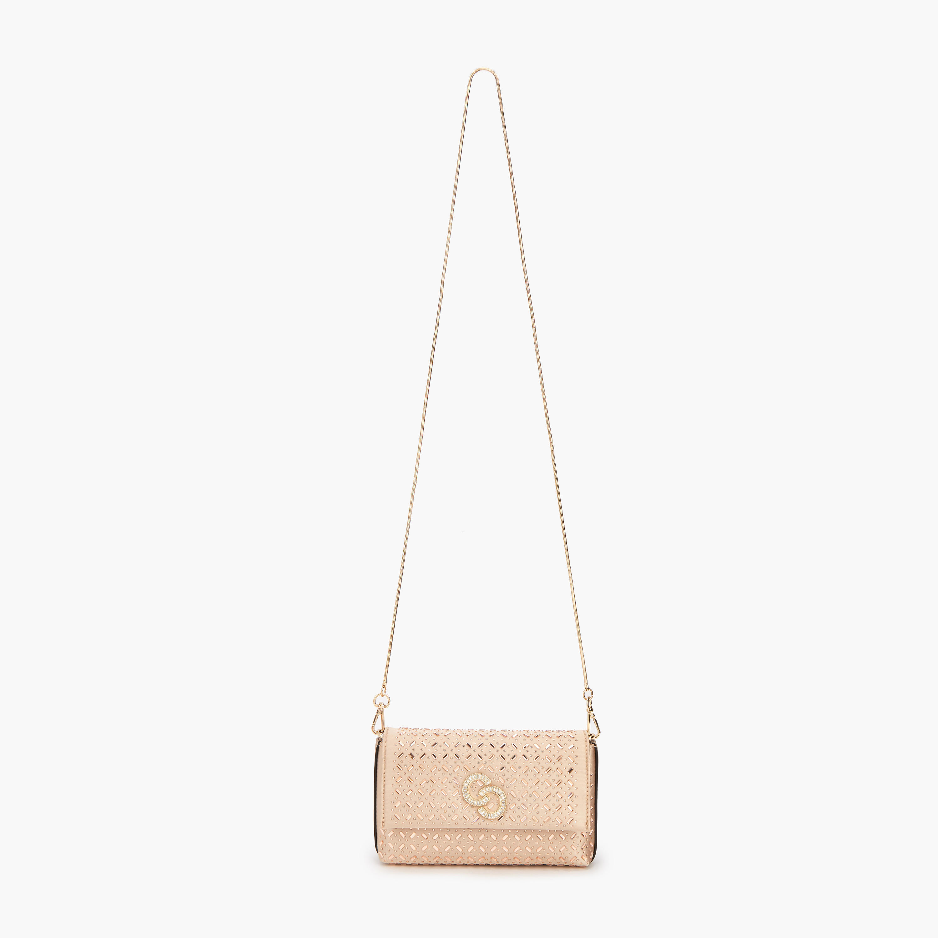 Celeste Embellished Crossbody Bag with Chain Strap-women-bagsandwallets-handbags-image-2