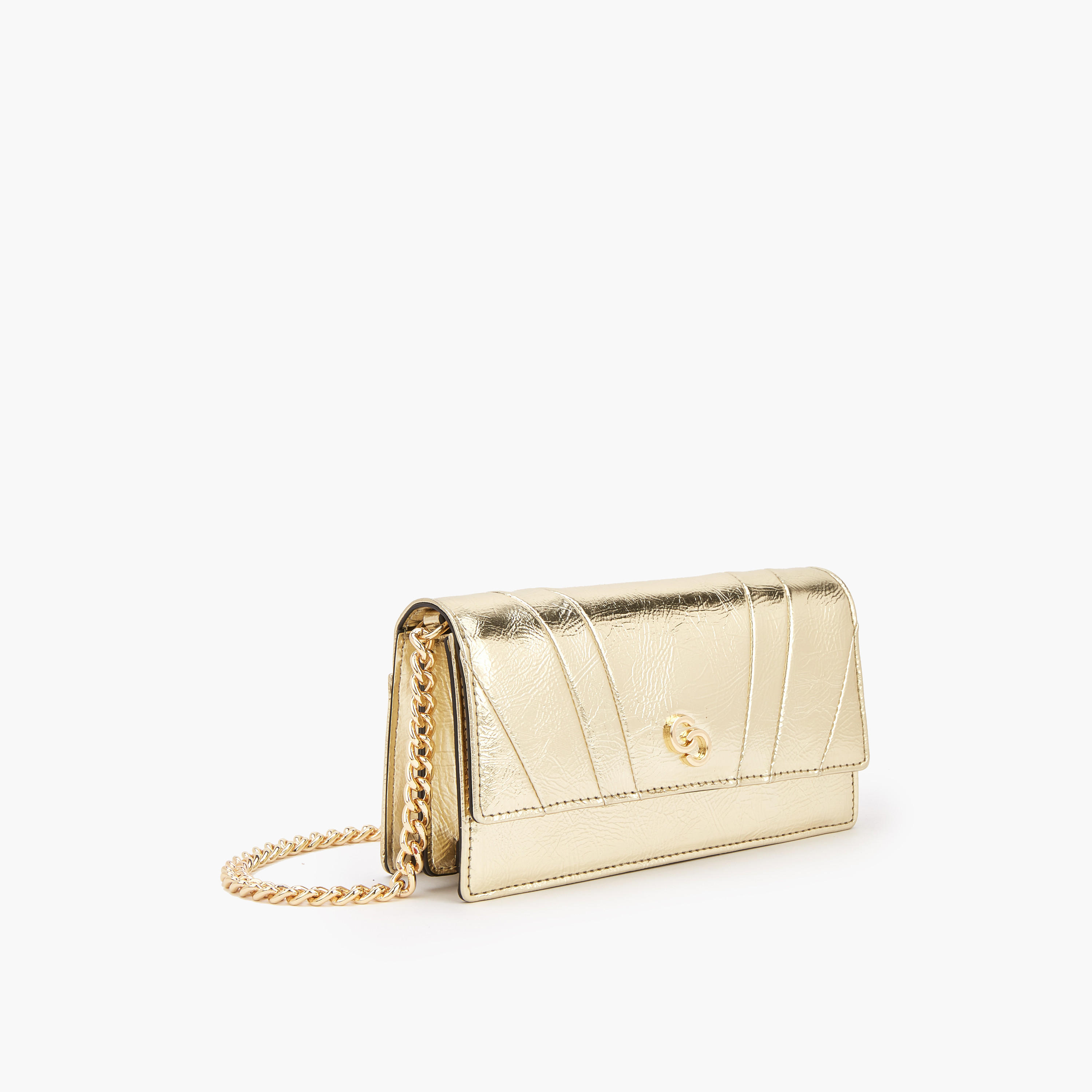 Celeste Metallic Crossbody Bag with Chain Strap-women-bagsandwallets-handbags-image-3