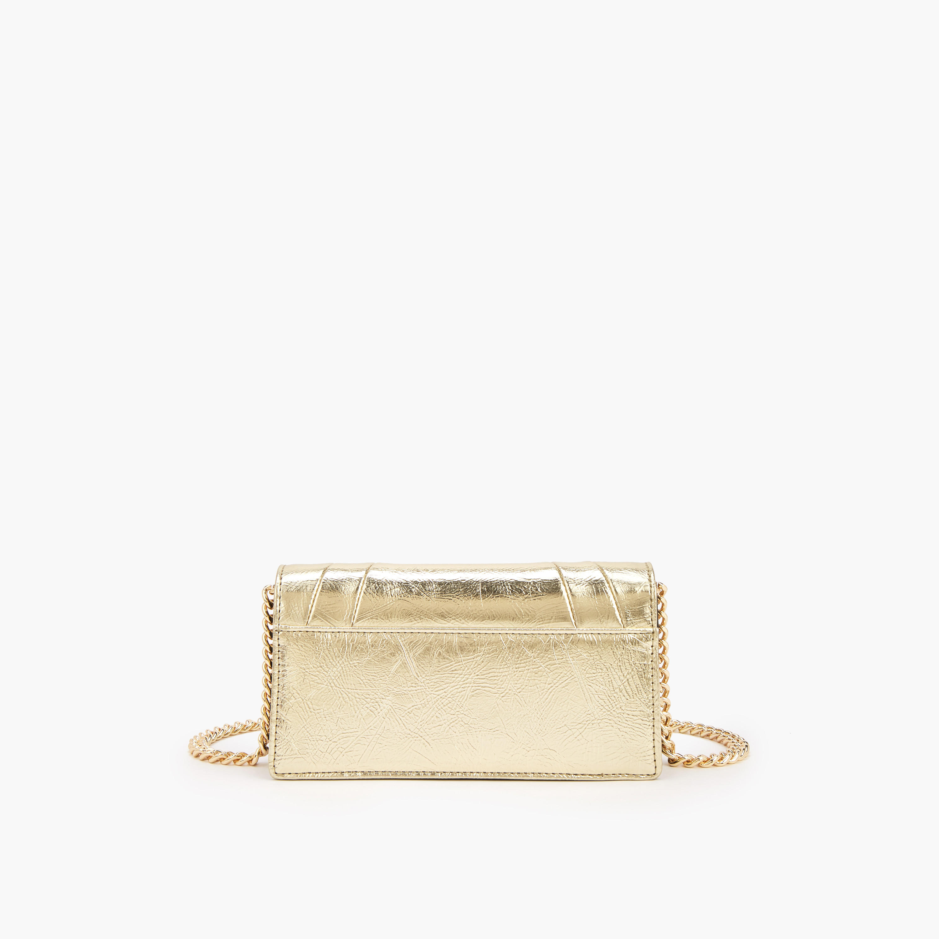 Celeste Metallic Crossbody Bag with Chain Strap-women-bagsandwallets-handbags-image-5