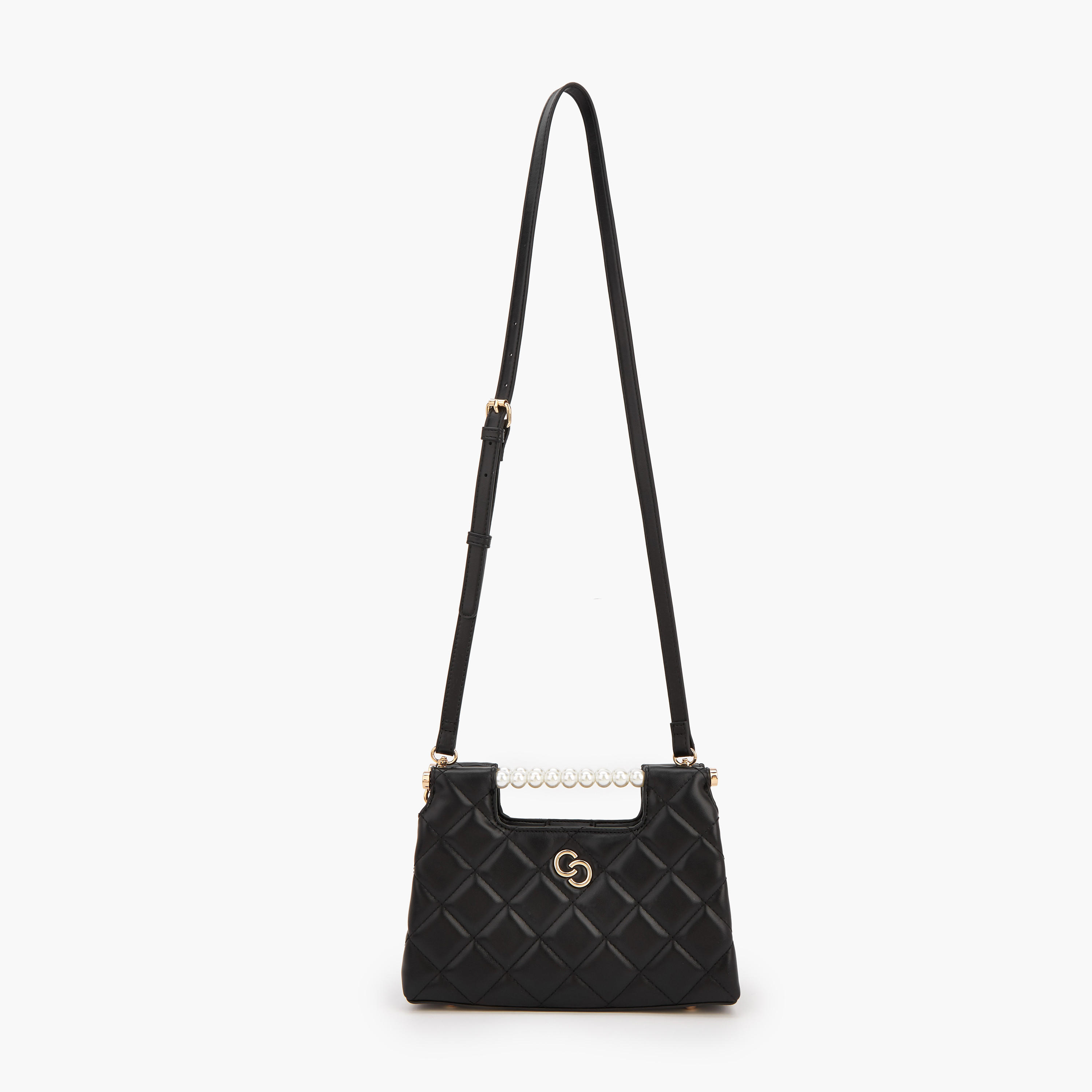 Celeste Quilted Shoulder Bag with Pearl Top Handle-women-bagsandwallets-handbags-image-2