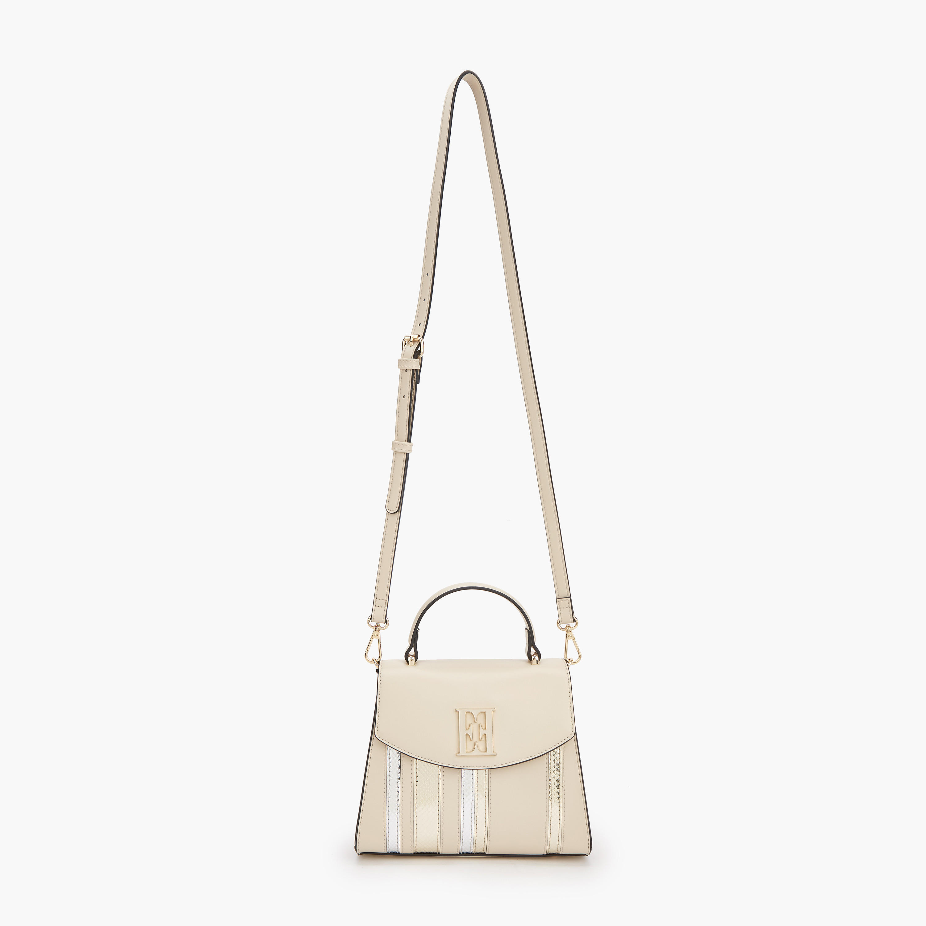 Elle Panelled Satchel Bag with Detachable Strap-women-bagsandwallets-handbags-image-2
